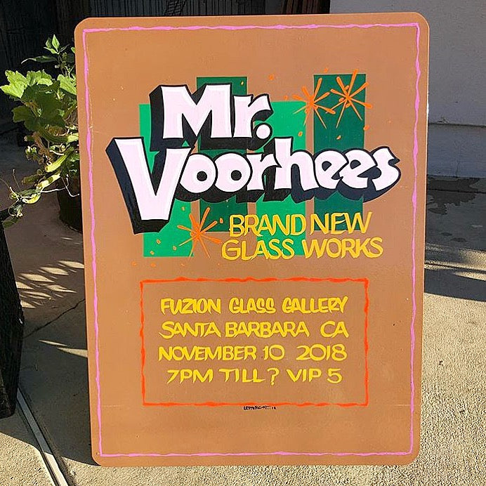 Mr. Voorhees Art Show Sign