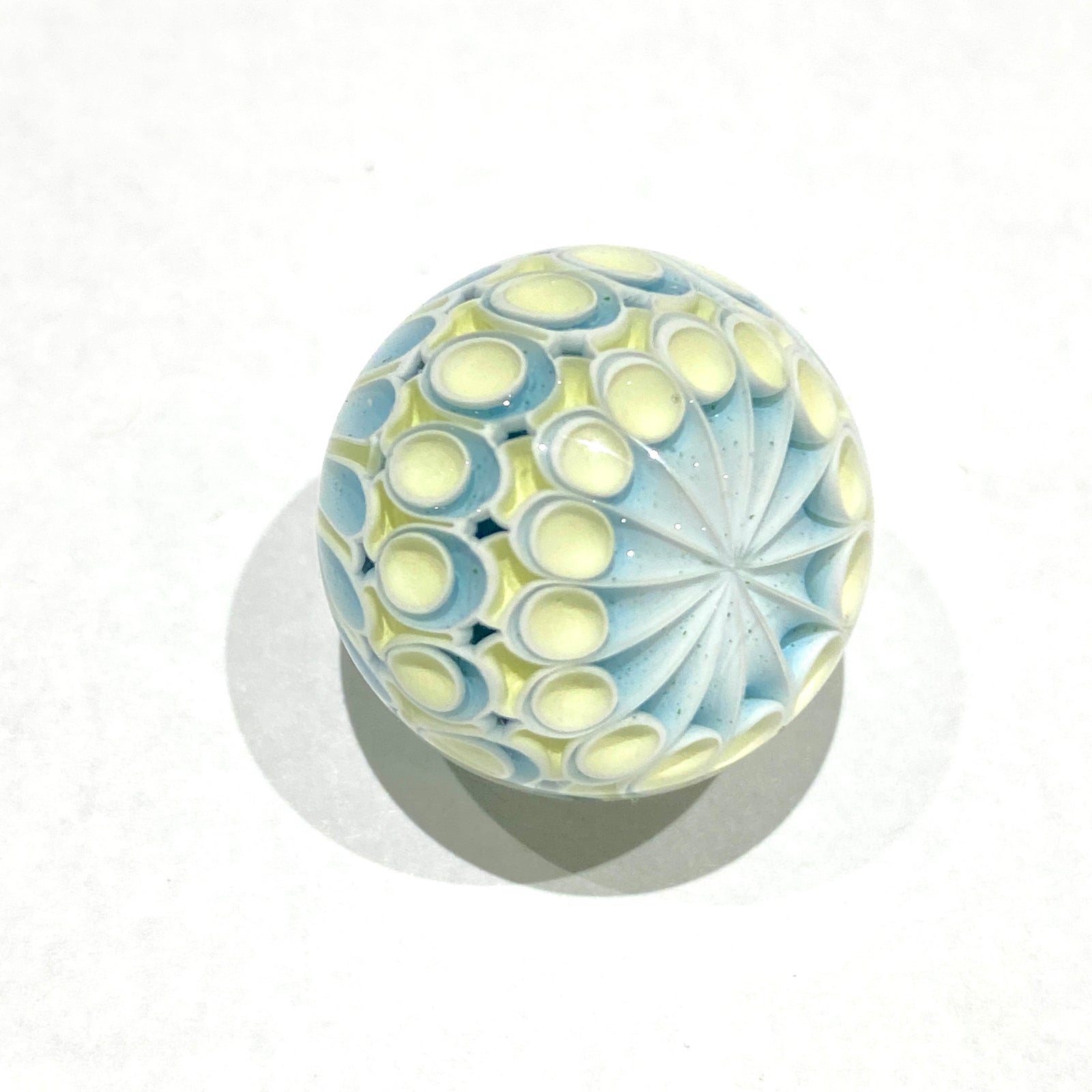 Dot Stack Carb Cap Marble #2 by Olour Glass