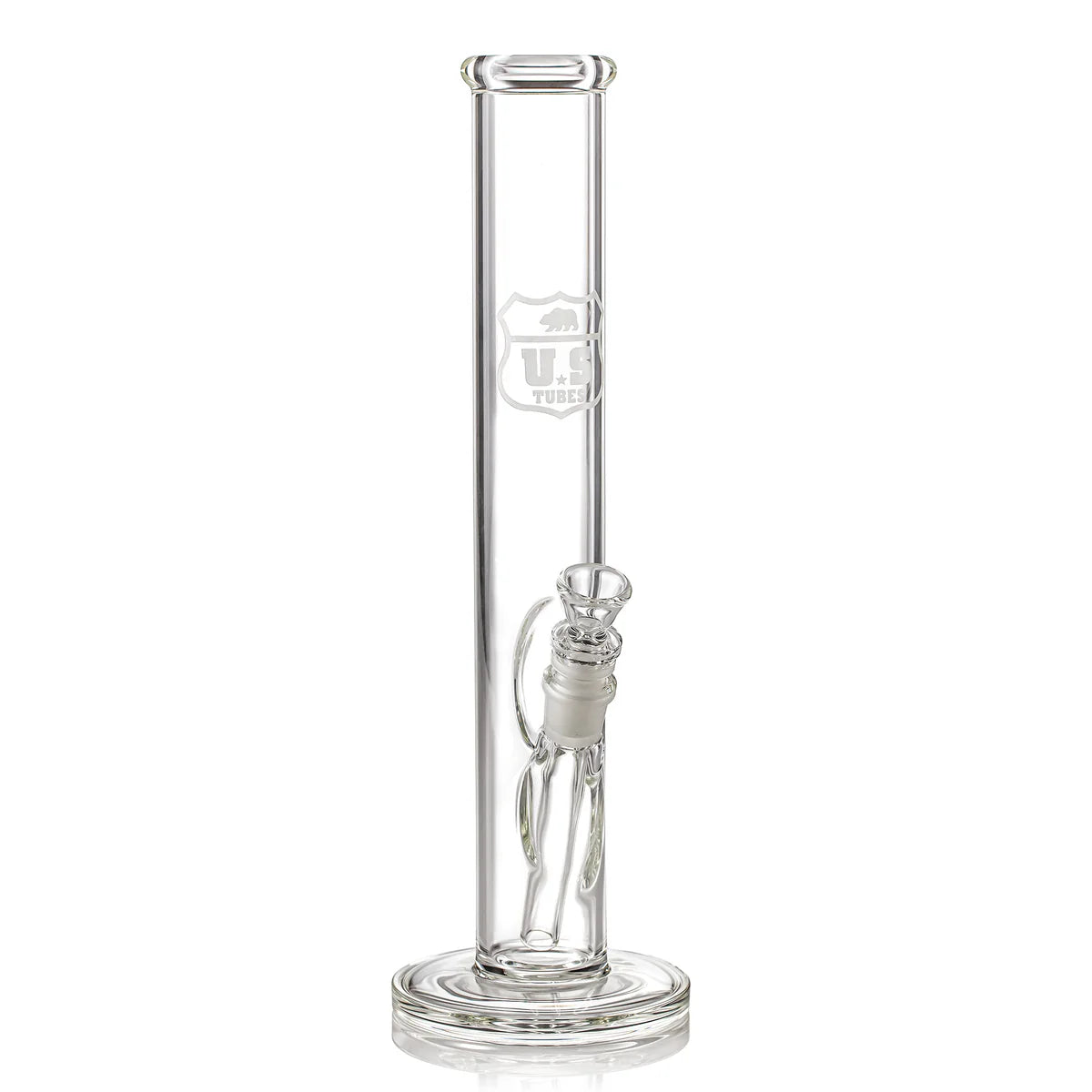 US Tubes 14 Inch Simple Straight 50 x 5mm with Sandblasted Decal
