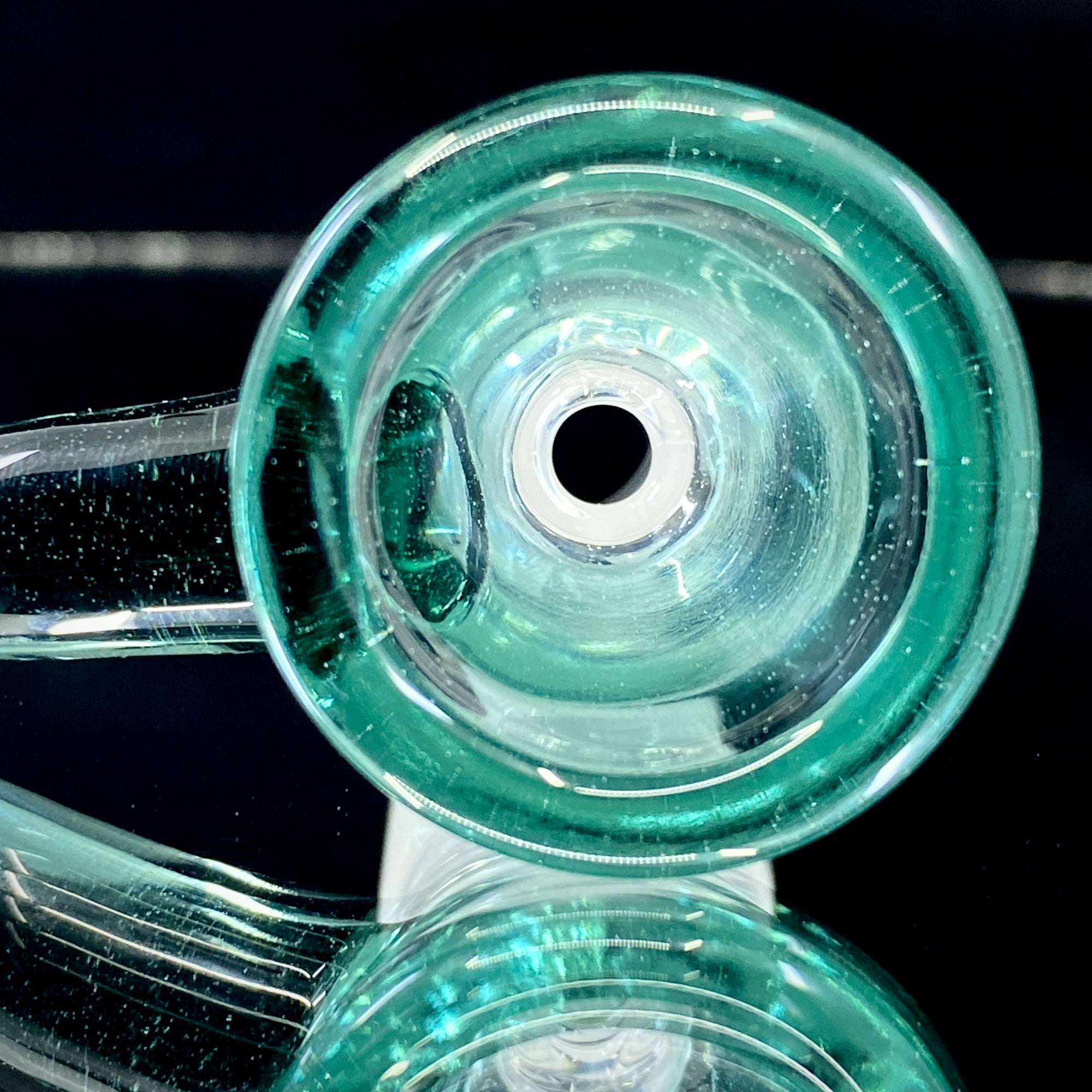 DC Glass Arts Horn Handle 18mm Single Hole Slide