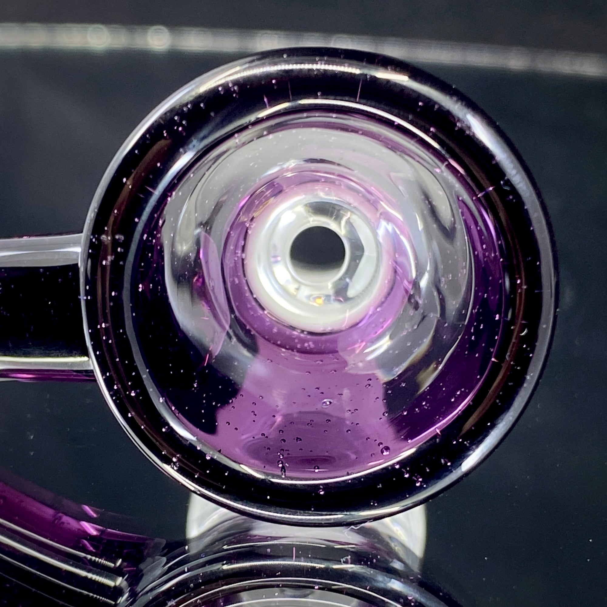 DC Glass Arts Horn Handle 18mm Single Hole Slide