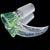 DC Glass Arts Horn Handle 14mm 4-Hole Crushed Opal Slide