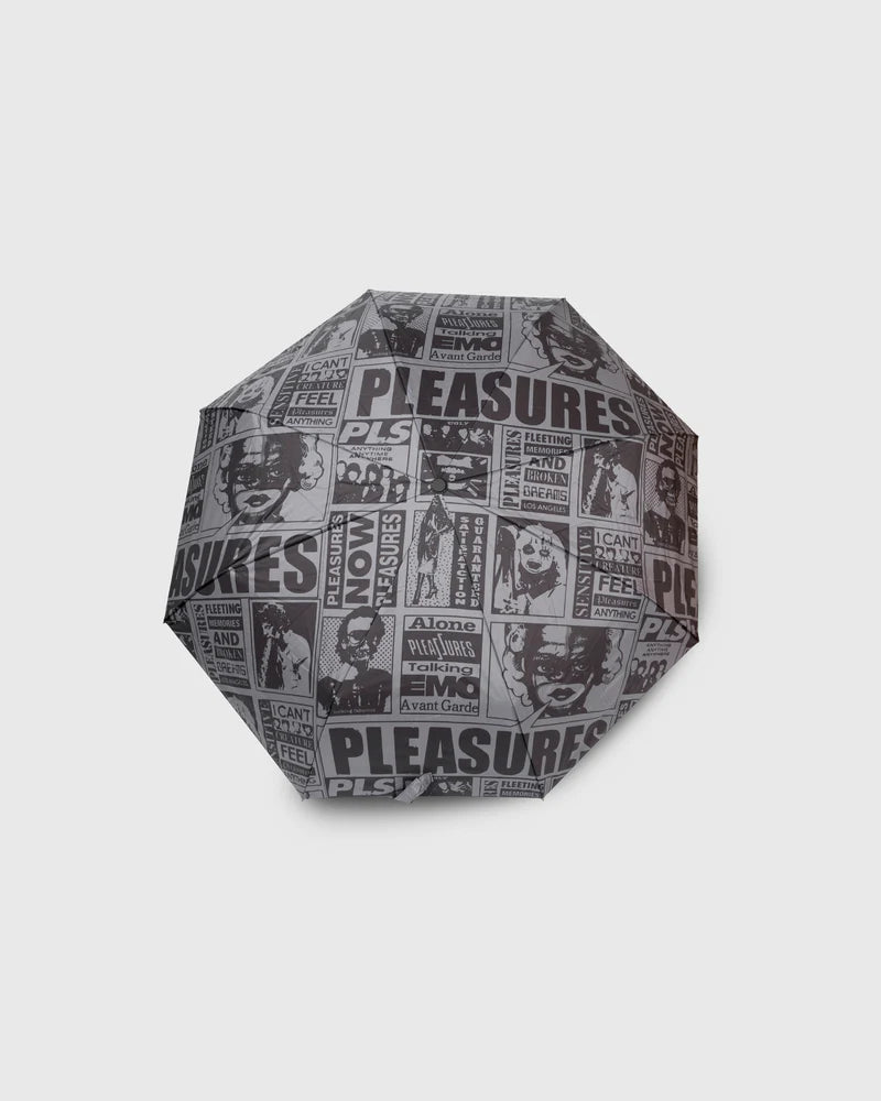 Newsprint Umbrella (Black)