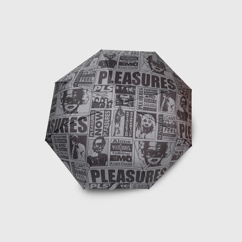 Newsprint Umbrella (Black)