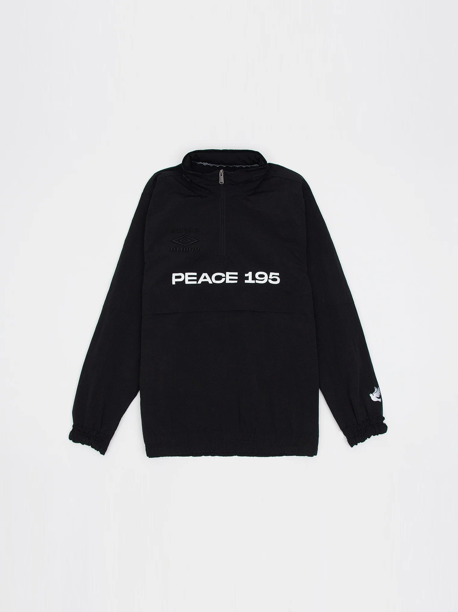 Akomplice x Umbro World Peace Nylon 1/4 Zip (Black)