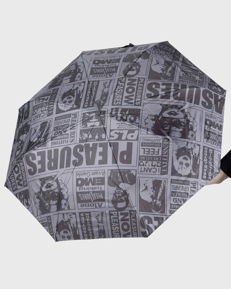 Newsprint Umbrella (Black)