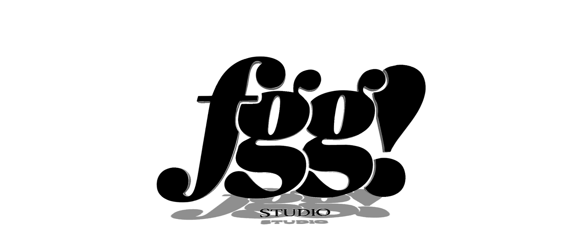 FGG! Studio 3D Logo with Drop Shadow