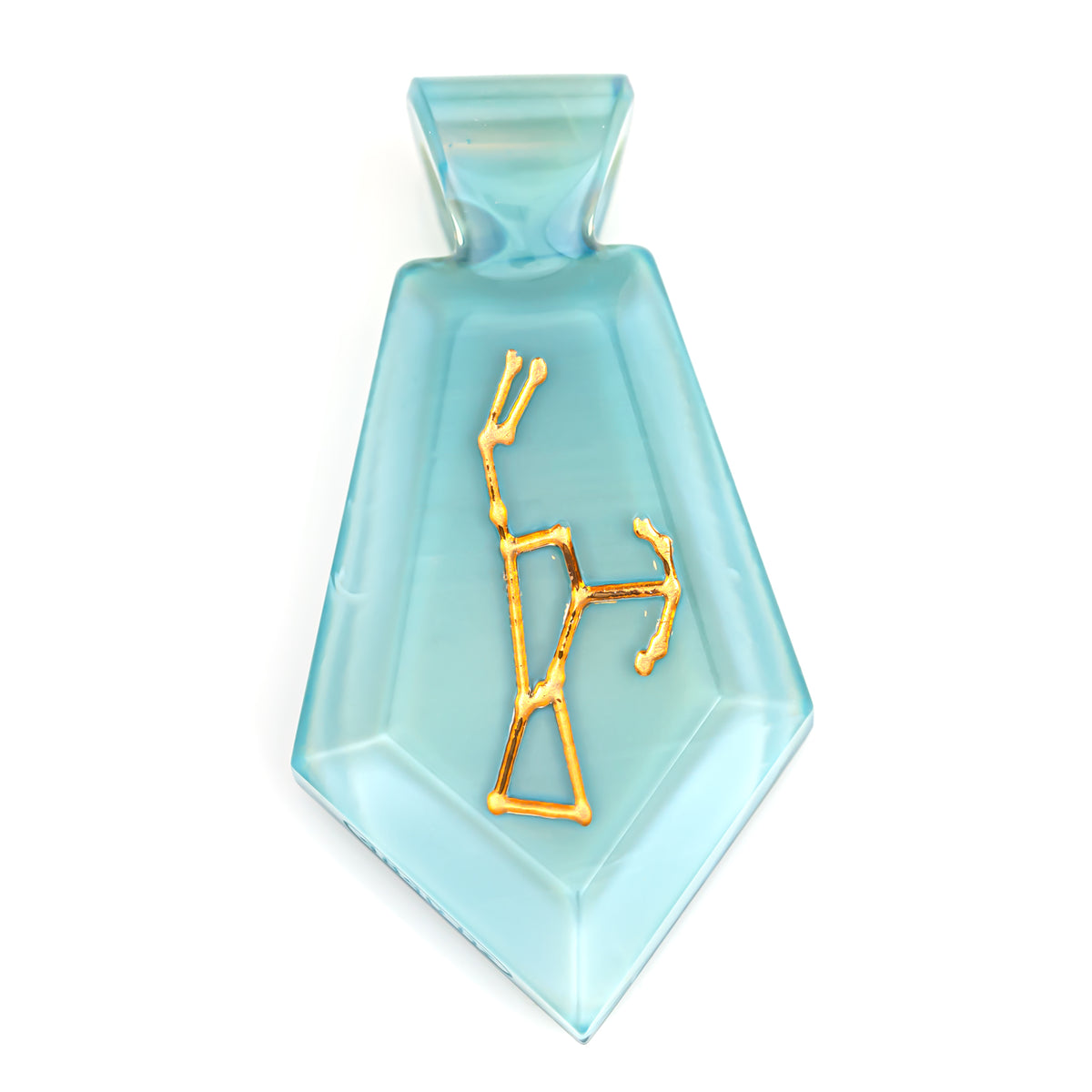Green-T Orion Inlaid Gold Crystal Pendant (Hydro)