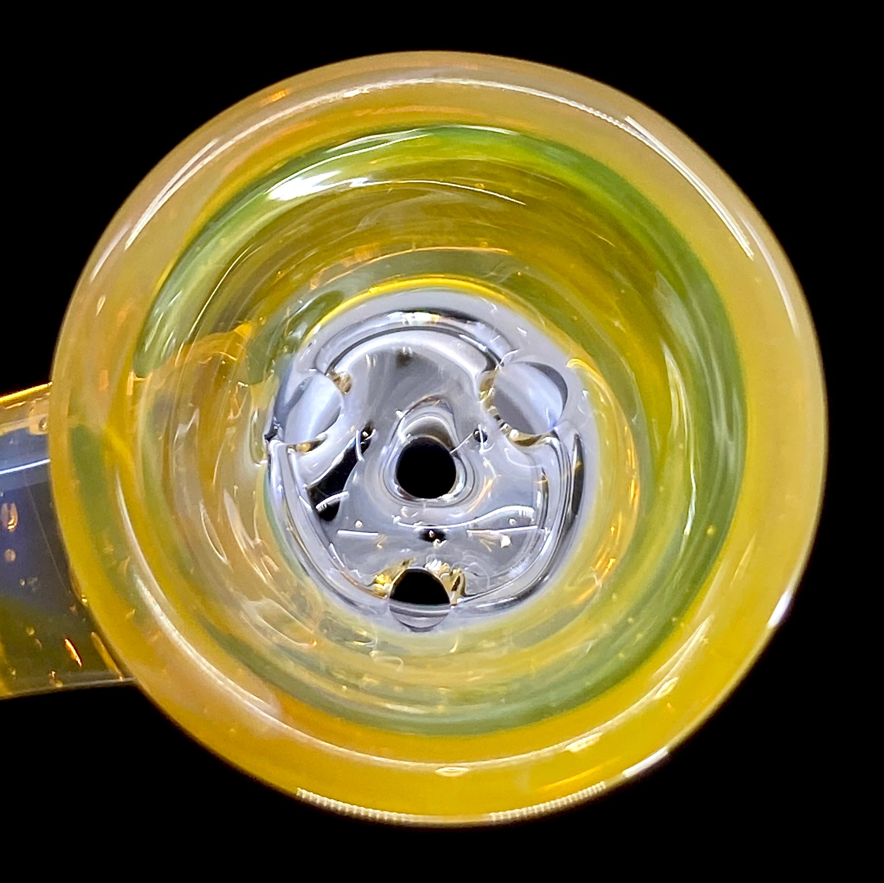 DC Glass Arts Horn Handle 14mm 4-Hole Slide