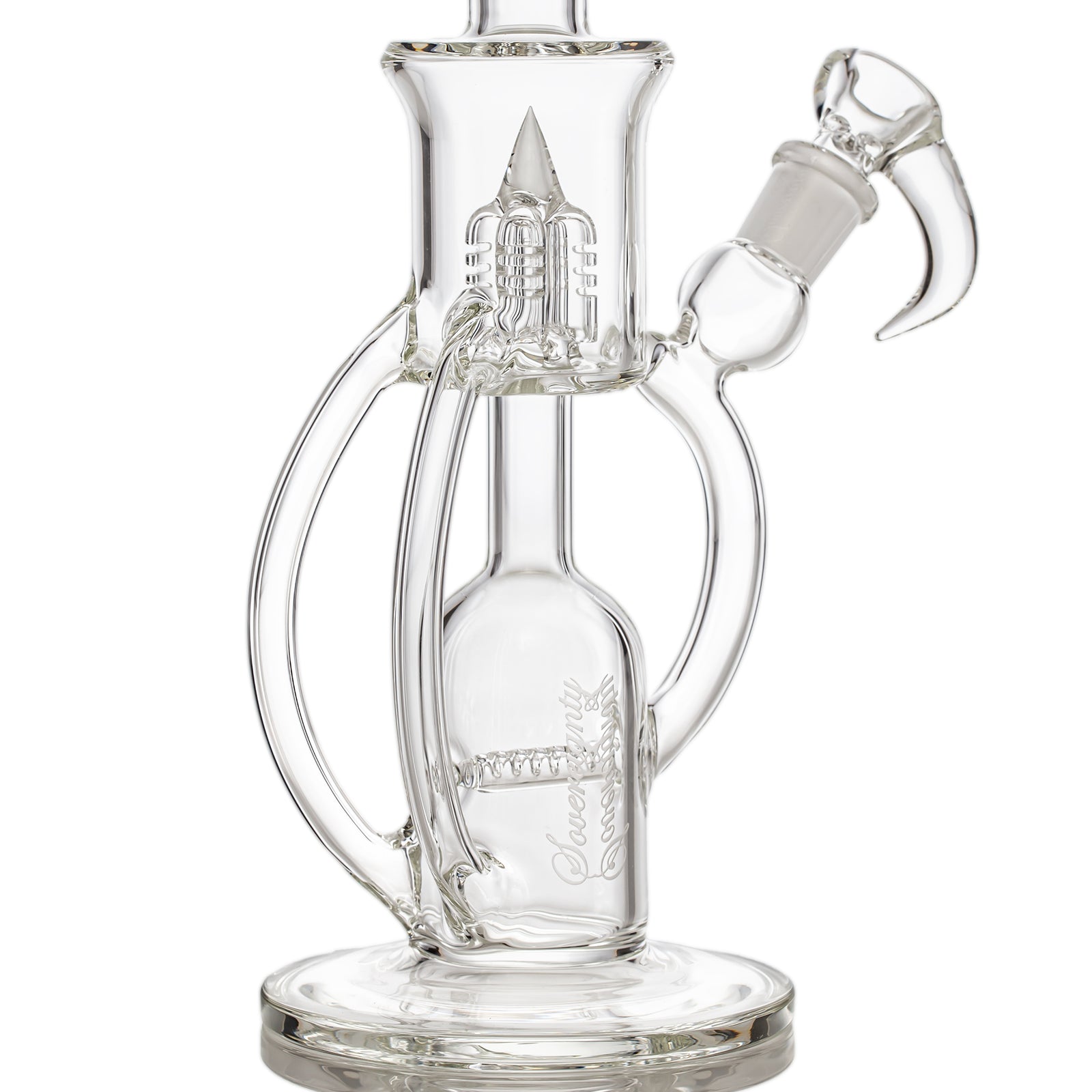 Sovereignty Glass MHDD - Clear - StemLine 8mm Dual Drain Mini Hornet Clear