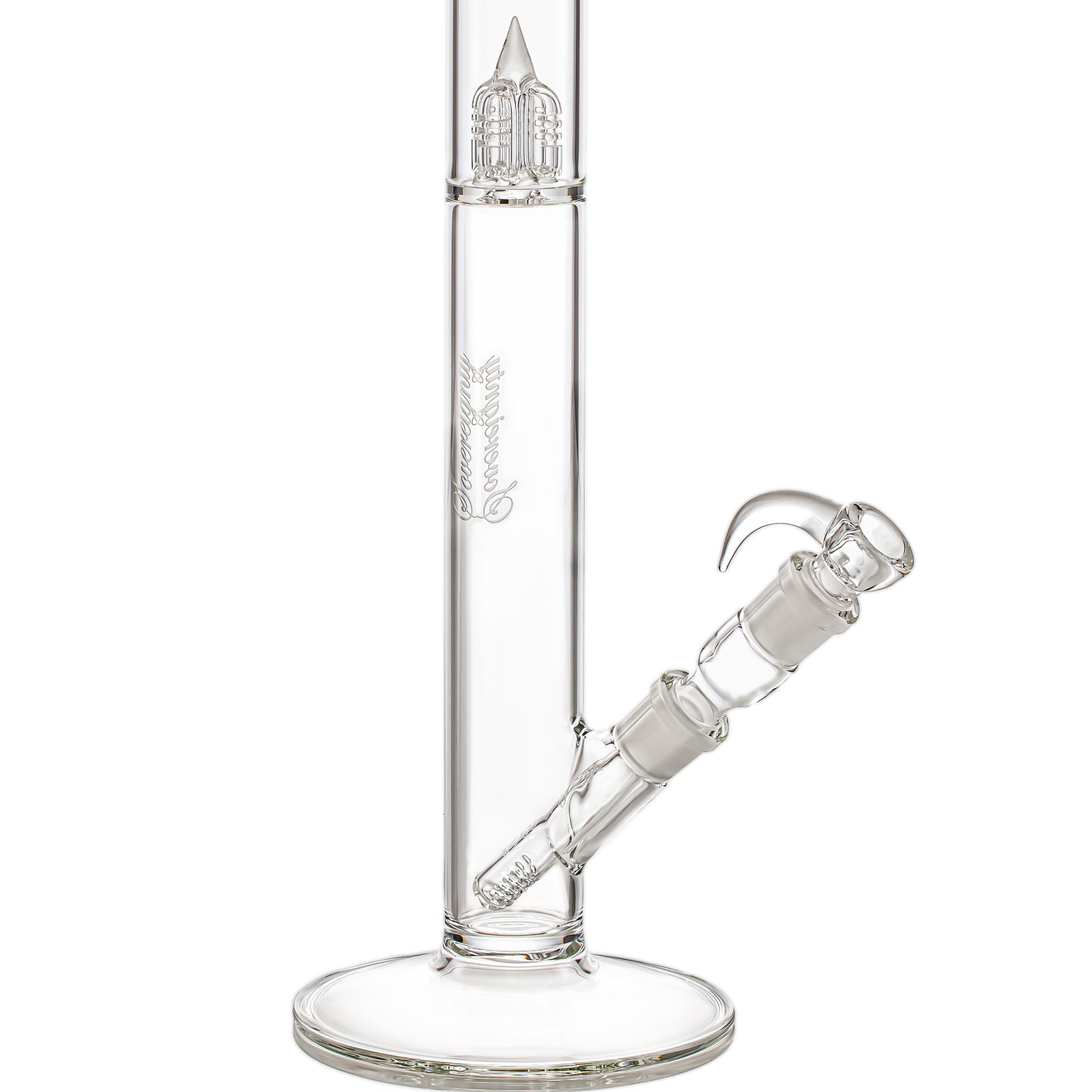 Sovereignty Glass 44x4 - Clear - Diffy Tube with 180 Grid Downstem