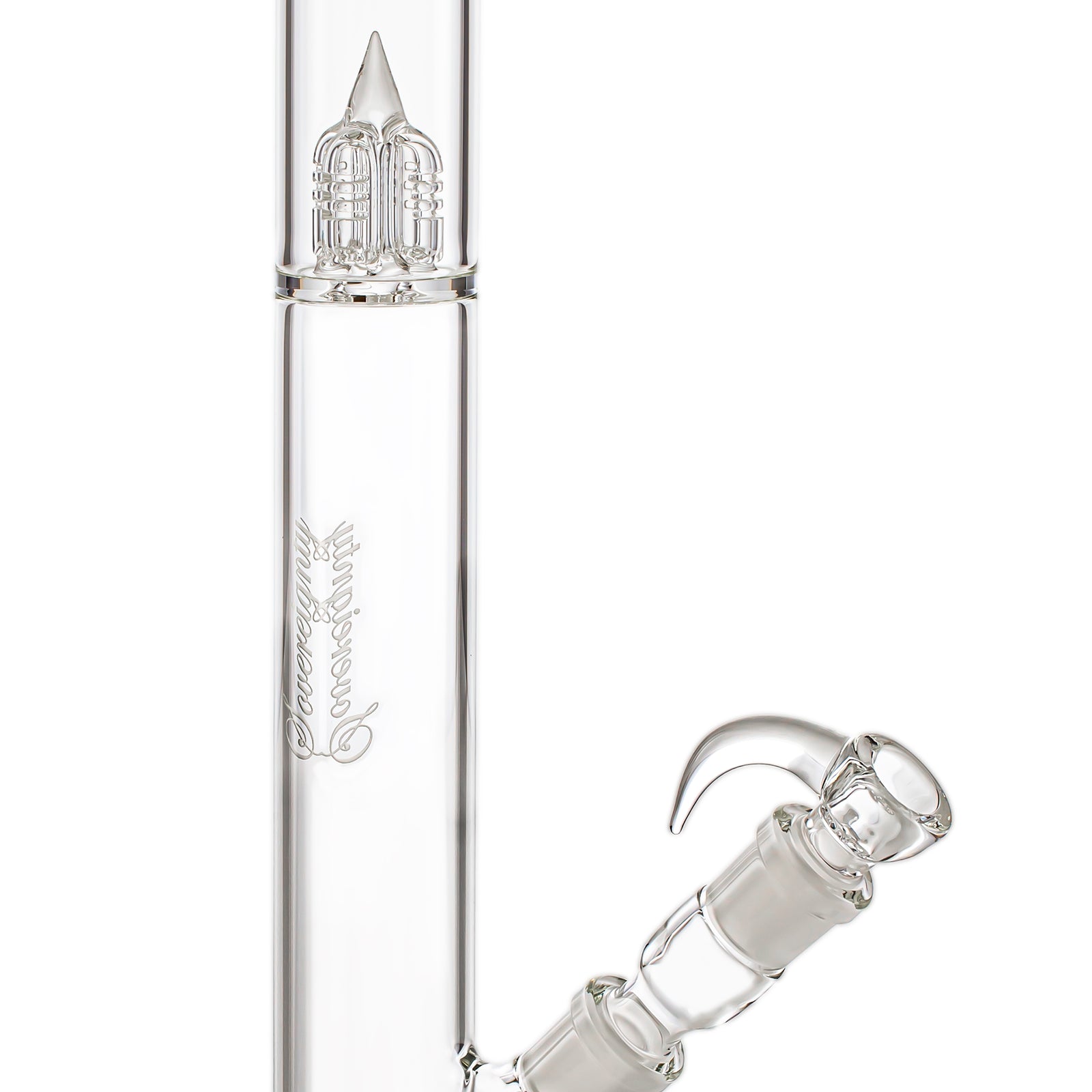Sovereignty Glass 44x4 - Clear - Diffy Tube with 180 Grid Downstem