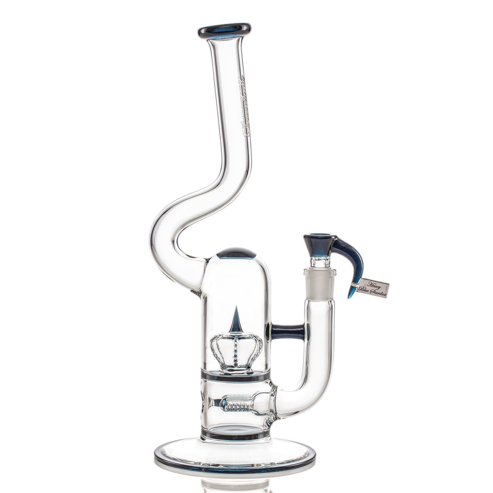 Sovereignty Glass Natty 60D - FA - GLine 12mm 6 Cut DownGrid to Imperial Natty Neck (Heavy Blue Stardust)