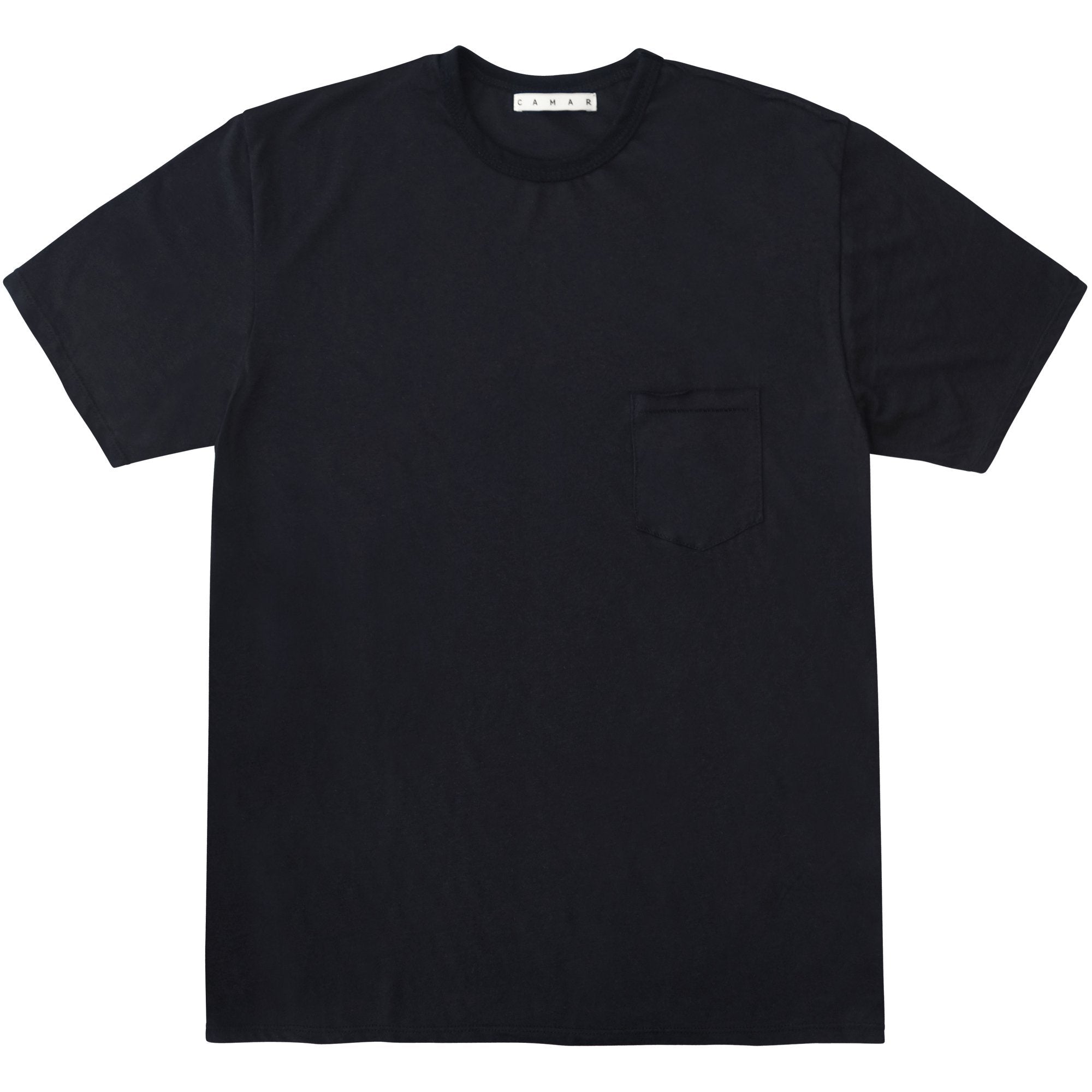 Black Slub Pocket T-Shirt