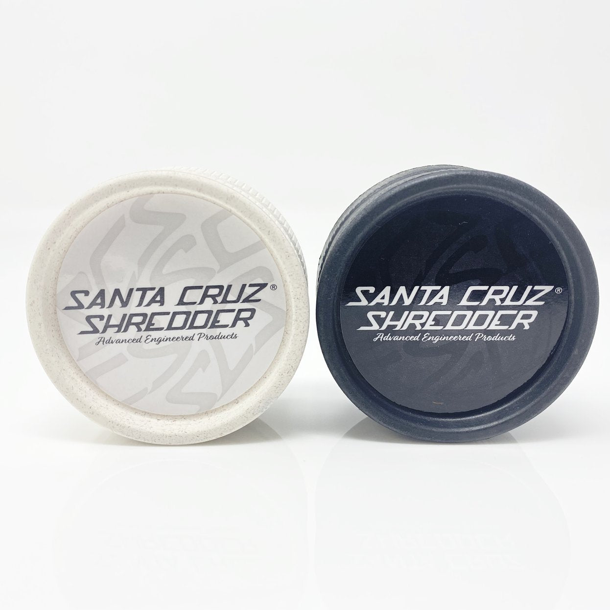 Santa Cruz Shredder 2 Piece Hemp Grinder 2 Pack (White/Black) show variants