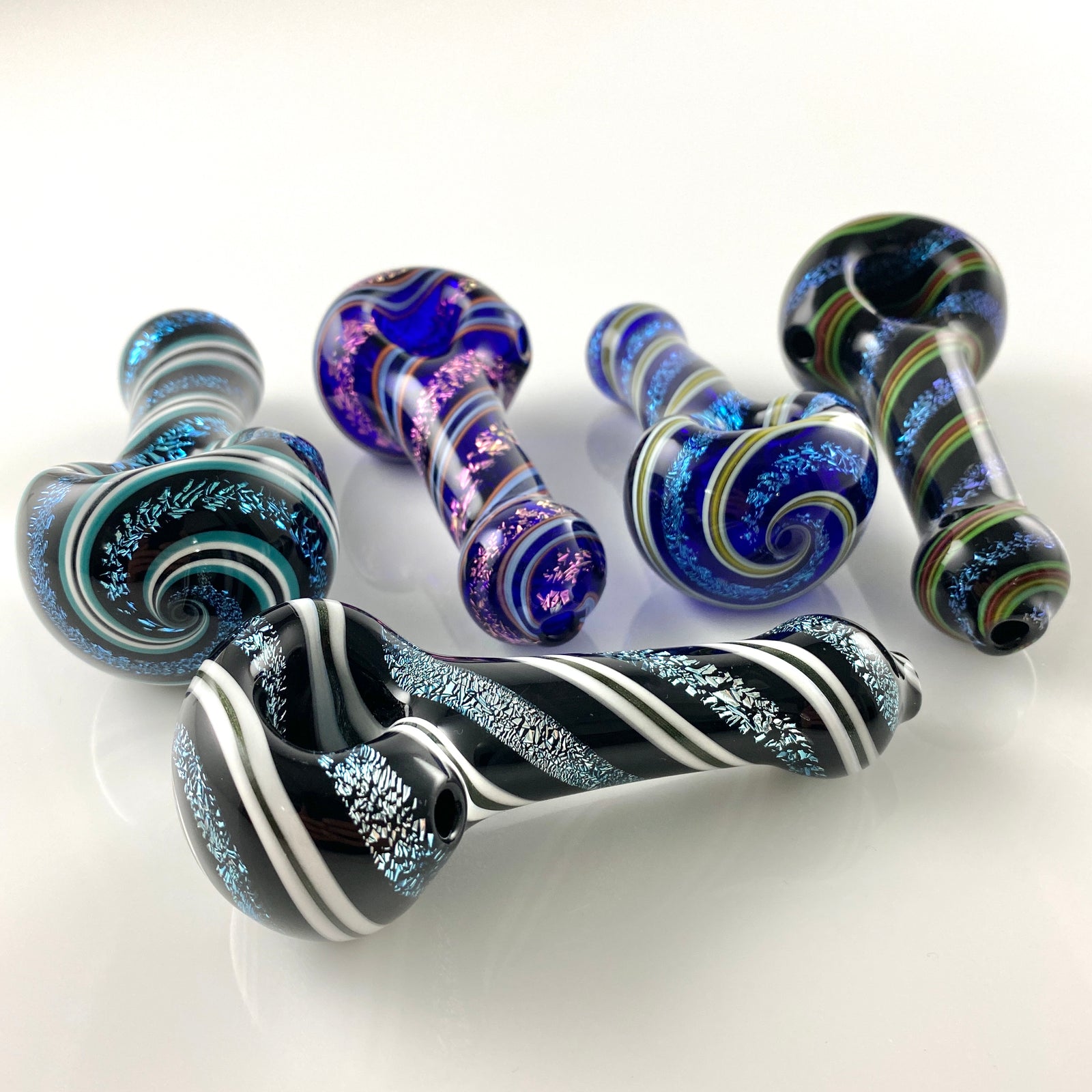 Dichro and Pattern Spoon Pipe