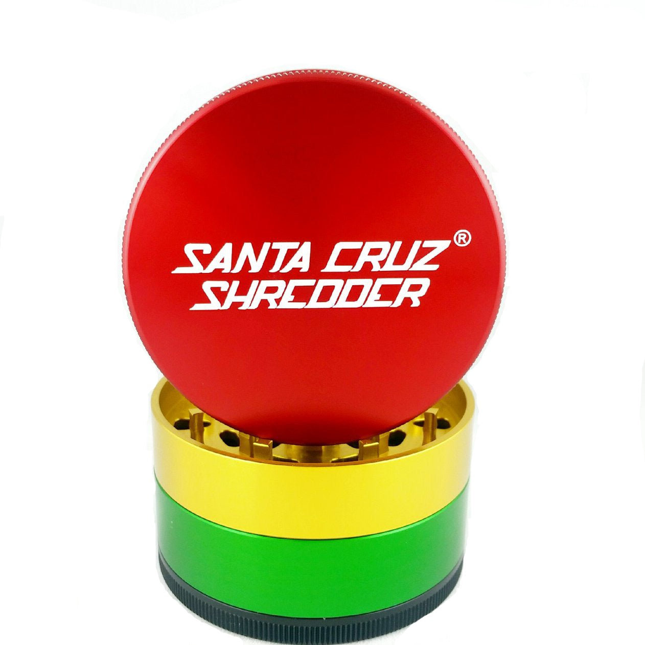 Santa Cruz Shredder Large 4 Piece Grinder (Rasta) show variants
