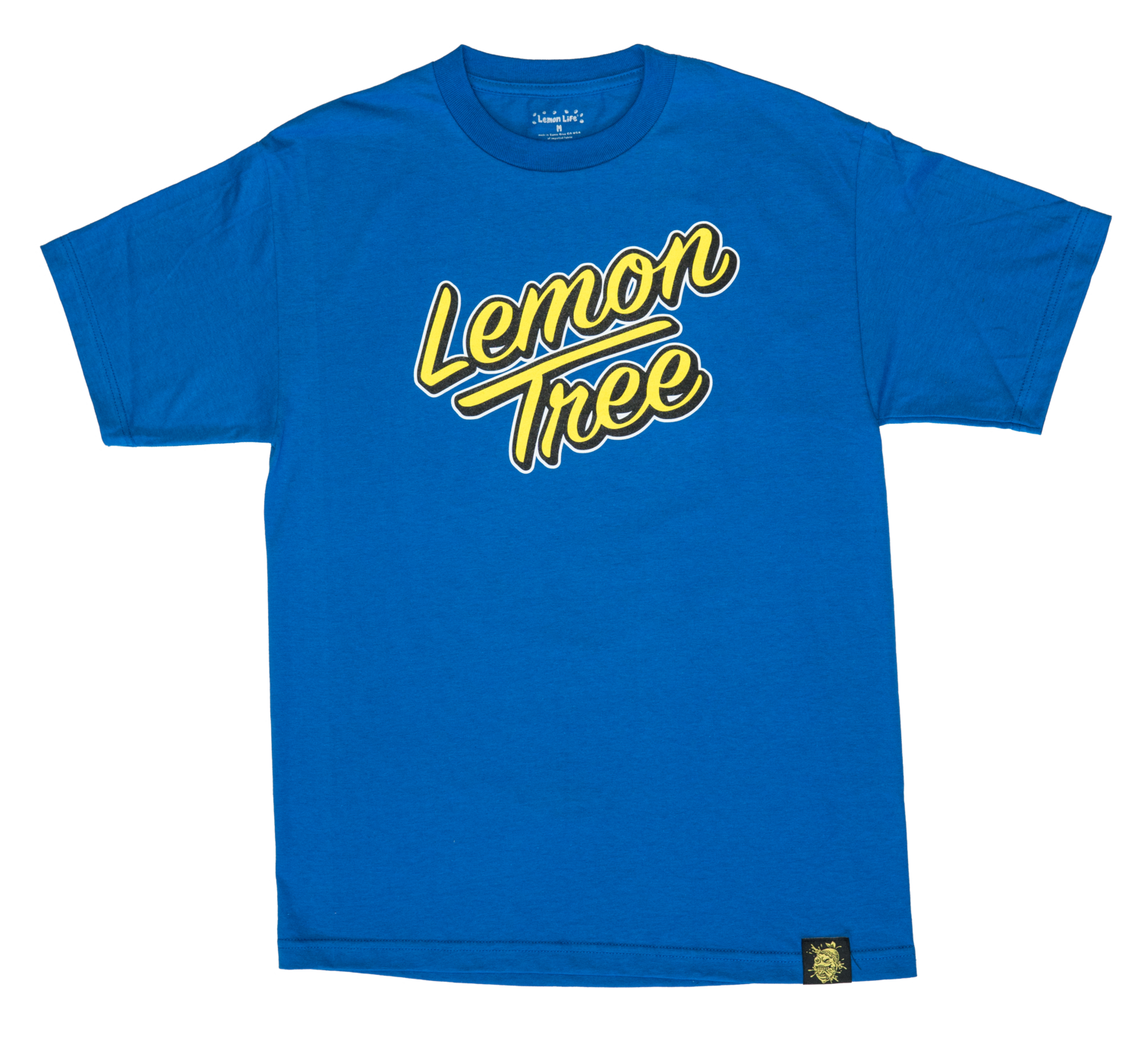 Lemon Tree Sunset Script T-Shirt (Blue)