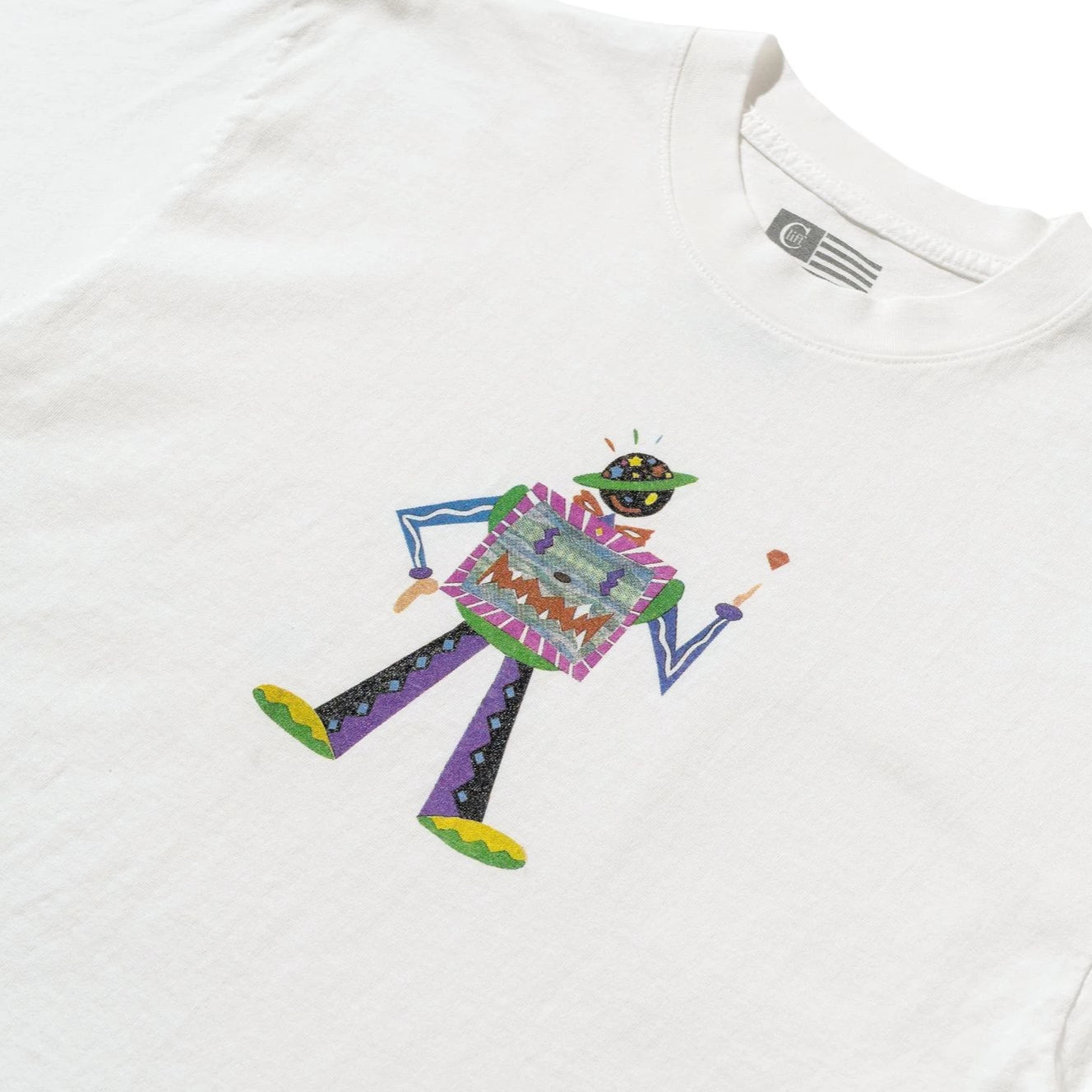 Creative Man Short Sleeve Shirt (White)