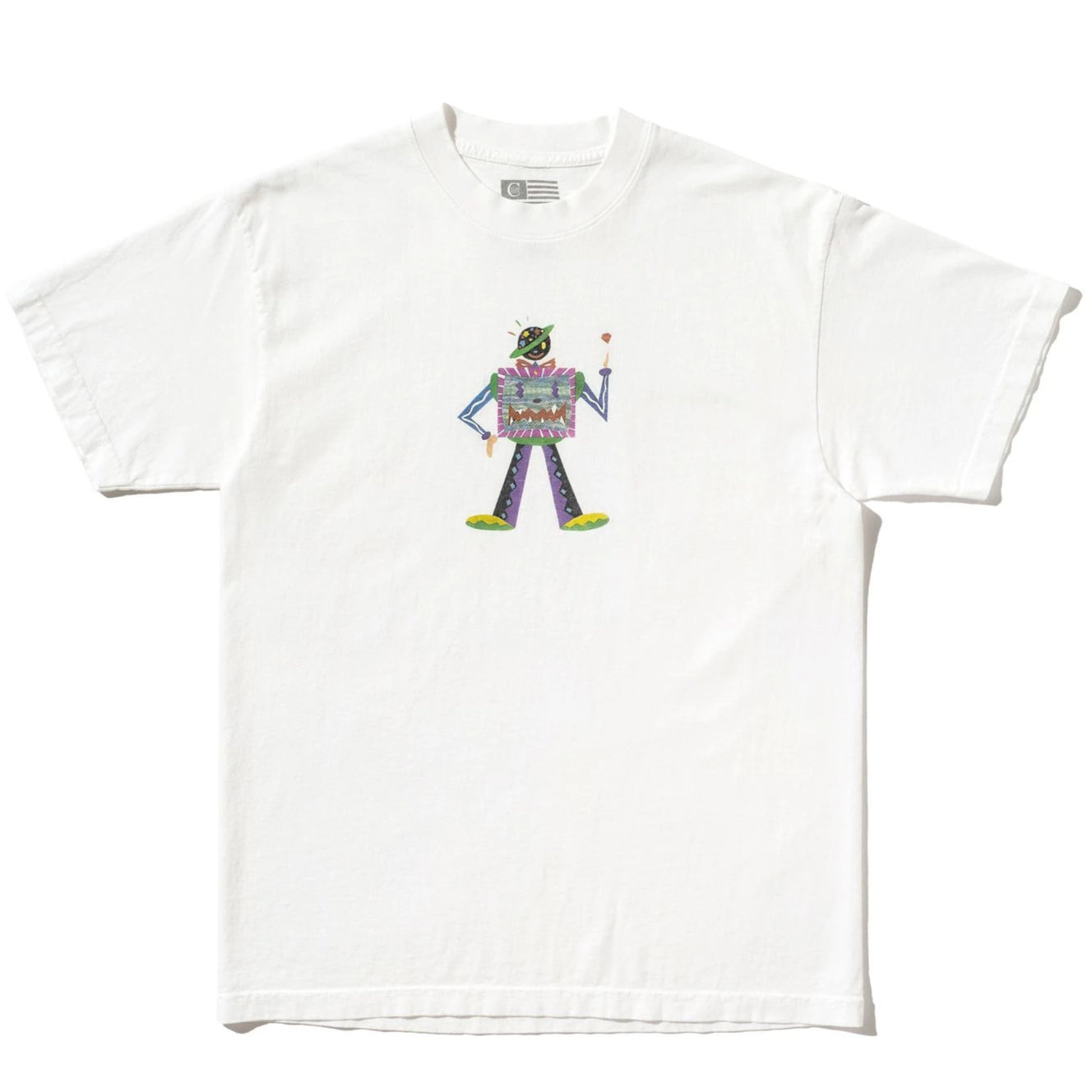 Creative Man Short Sleeve Shirt (White)