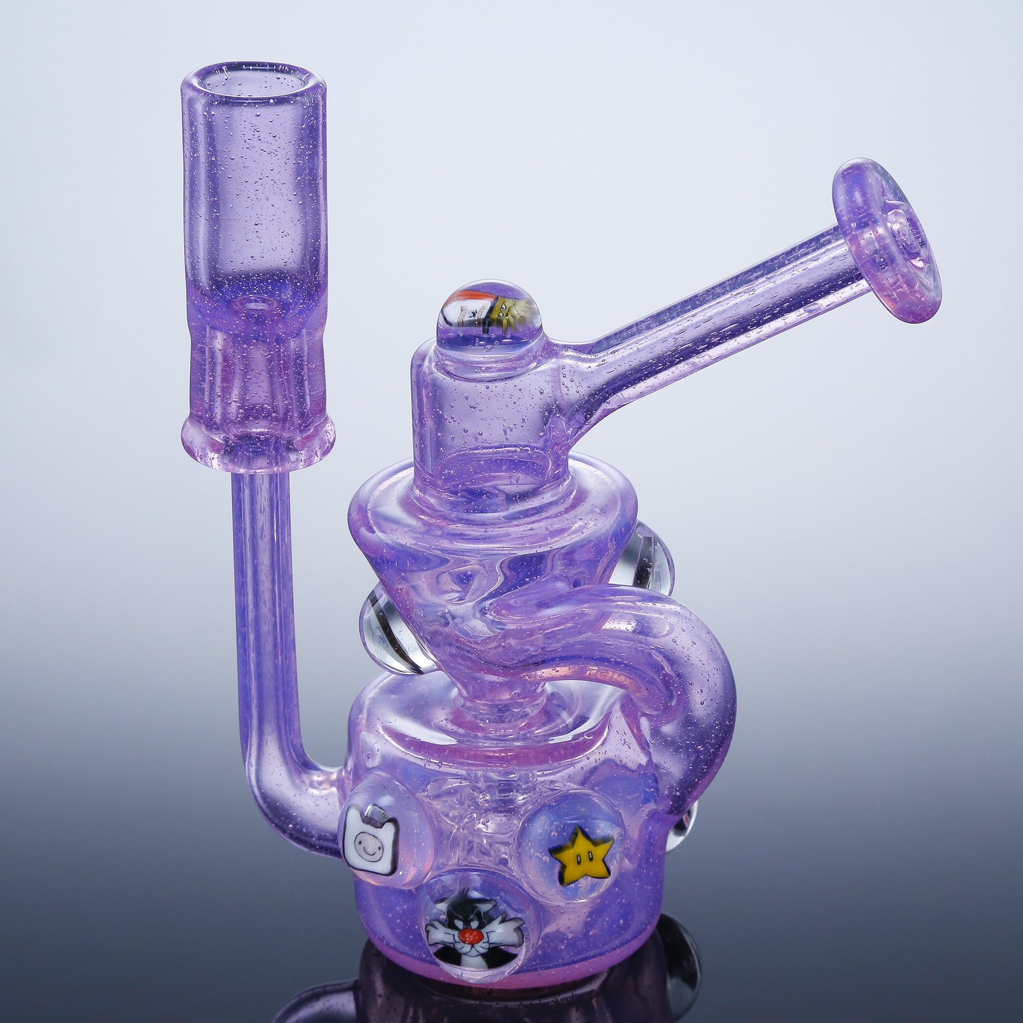 Purple Lilac Milli Marble Dime Piece Recycler Collab