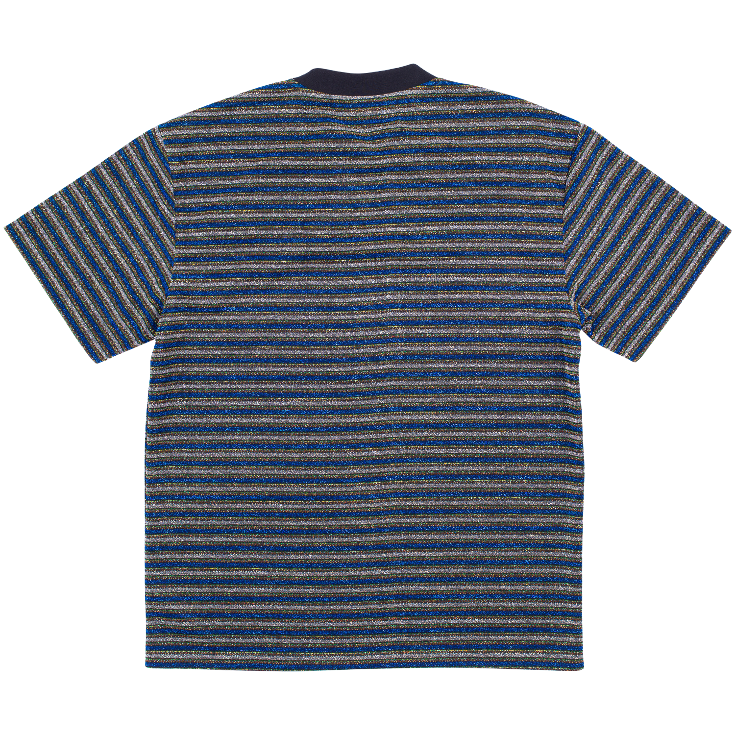 Pleasures Disturbed Glitter Stripe Shirt (Blue)