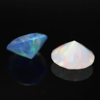 8mm Diamond Cut Opal by Ruby Pearl Co