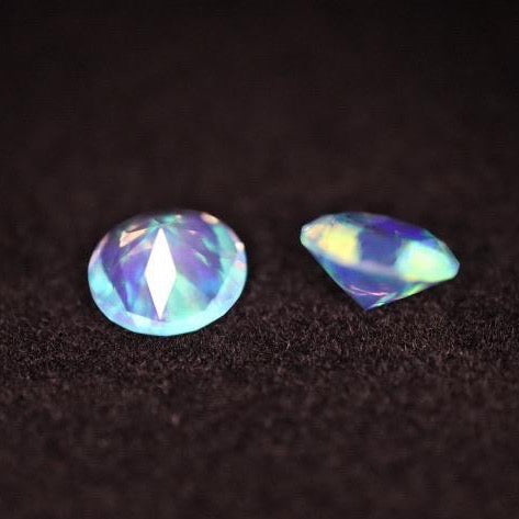 8mm Diamond Cut Opal by Ruby Pearl Co