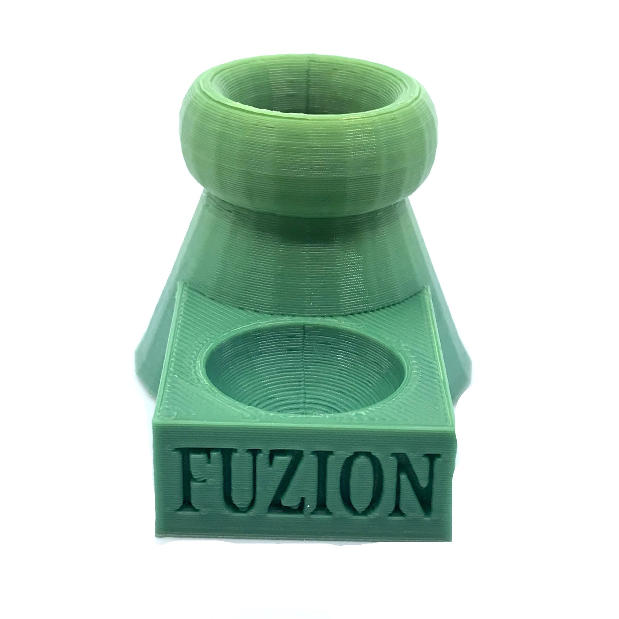 FUZION 3D Printed Bubble Cap and Terp Pearl Stand (Green Fade) show variants