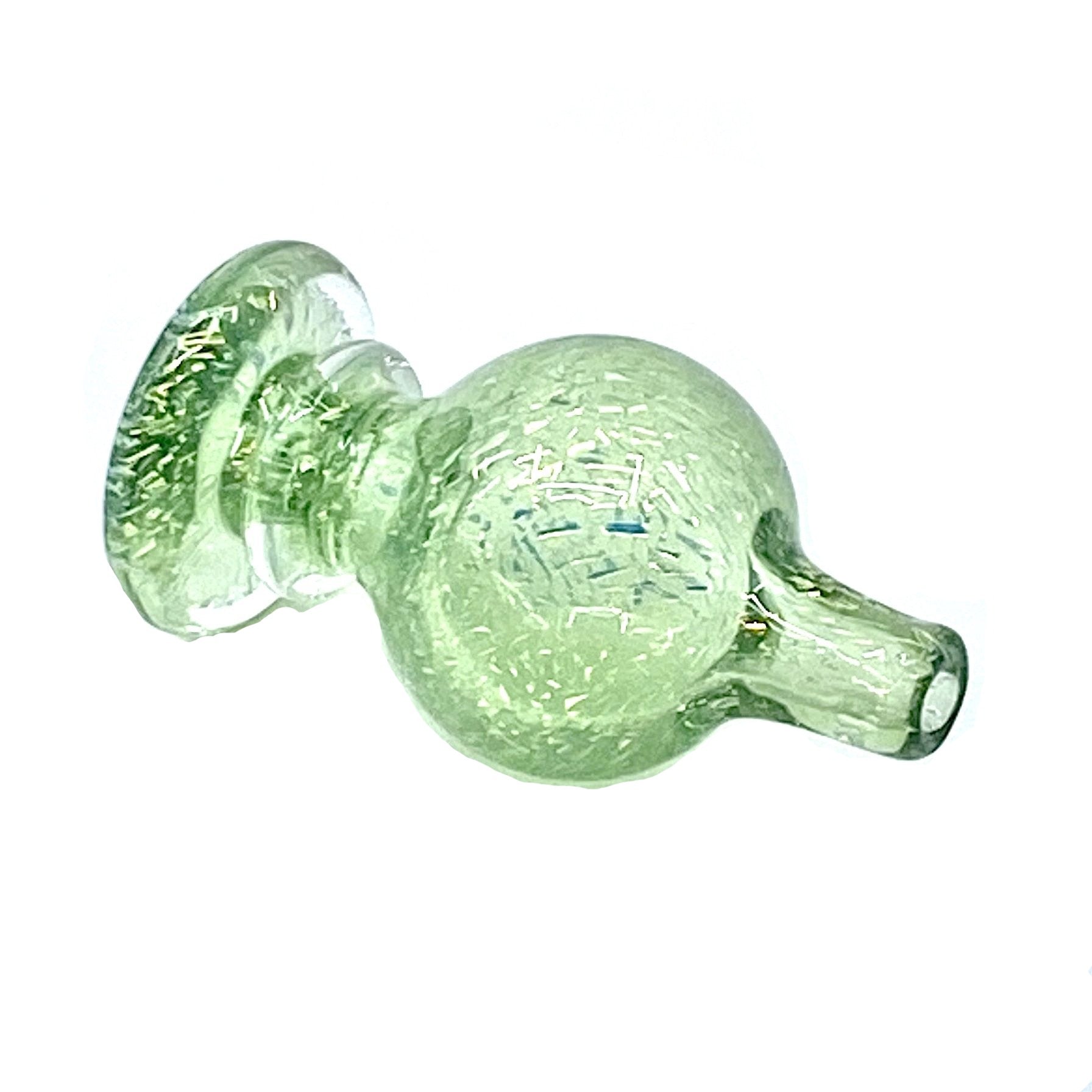 Justin Freeman Glass Dichro Bubble Cap (Green) show variants