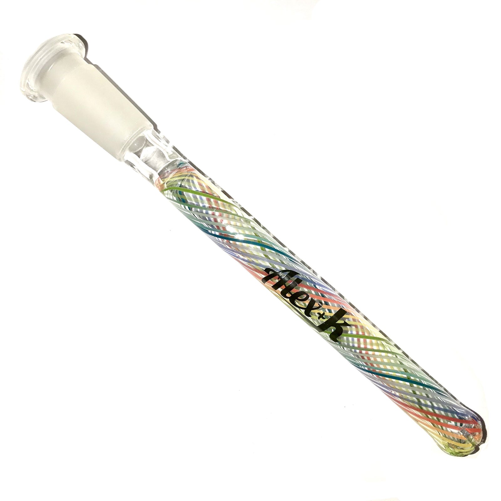 Alex K Showerhead Downstem Color 18/14mm (Rainbow Spiral) show variant