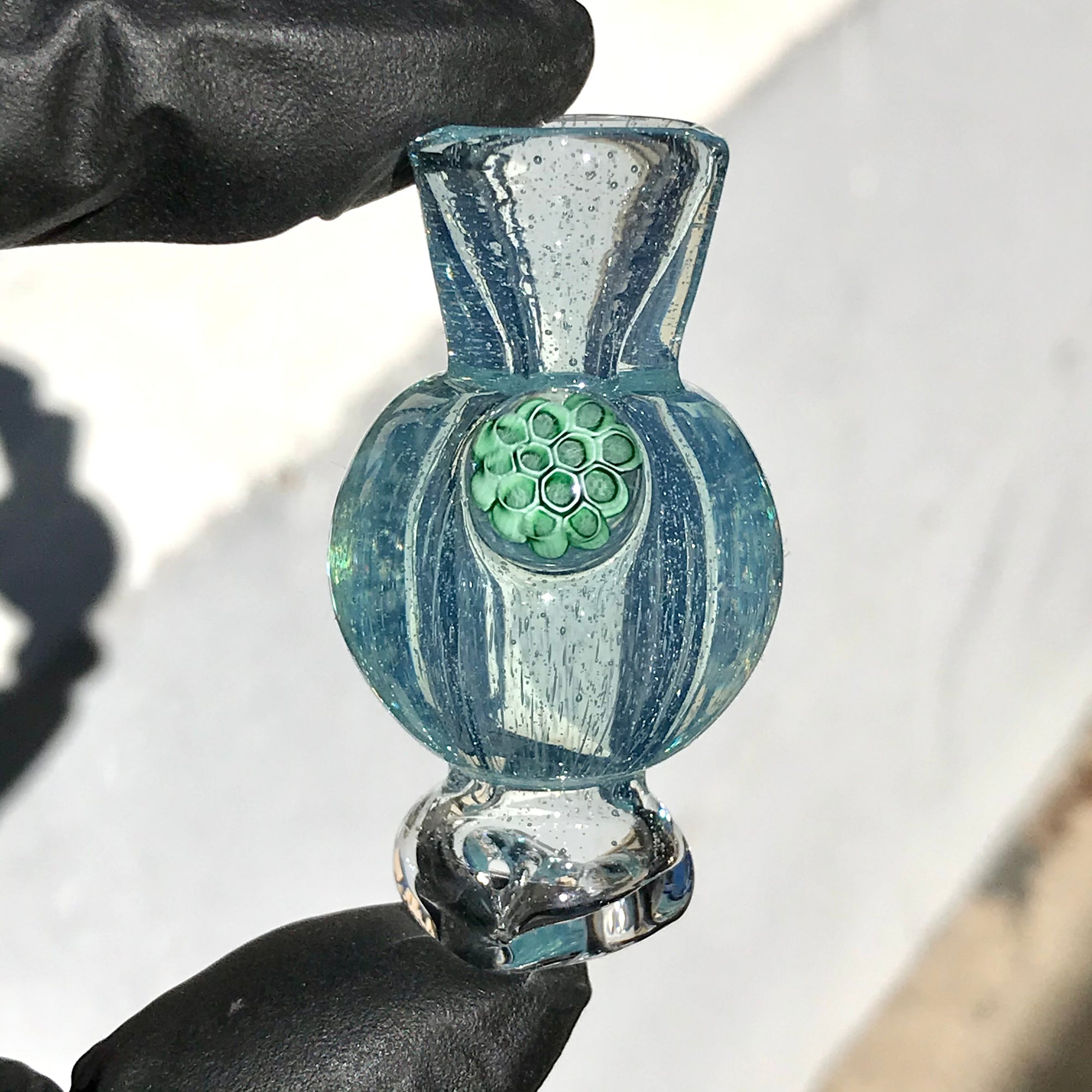 Hoyer Glass Spinner Cap with Milli Image and Matching Milli Terp Pearl (Zen) show variant 