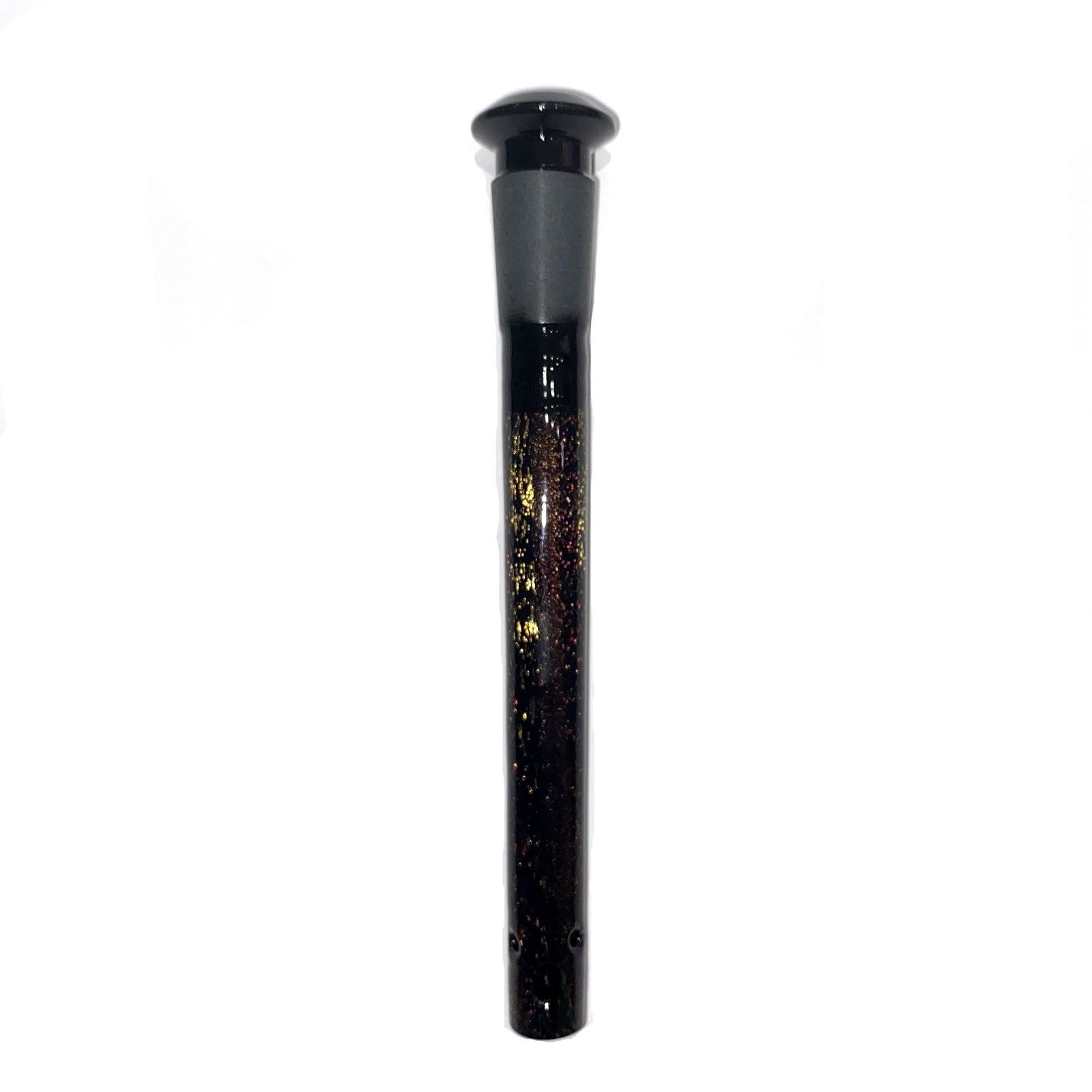 Dustorm Glass 18/14 Dichro Downstem (Red/Gold) 6 Inch with Black Joint show variants