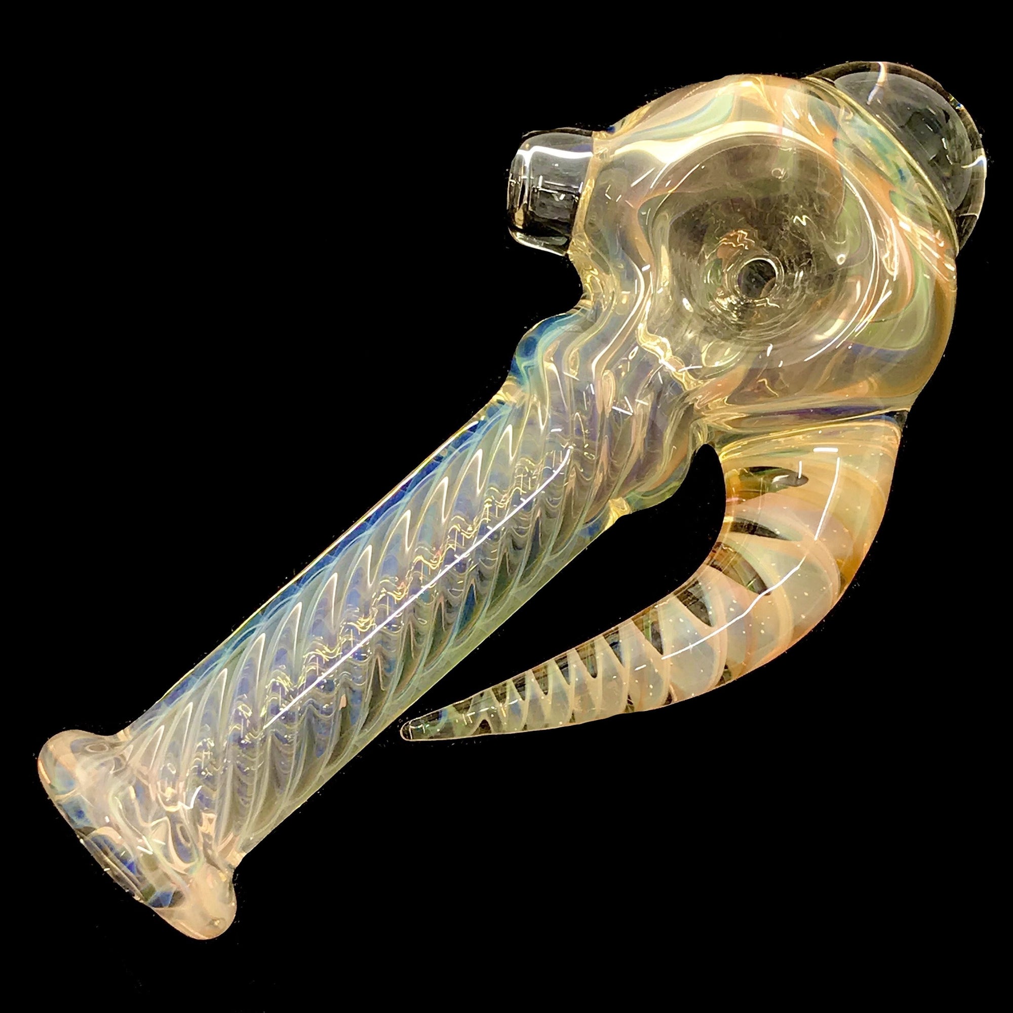 Doc Glass Fume Spoon Pipe (Gold/Silver) #1