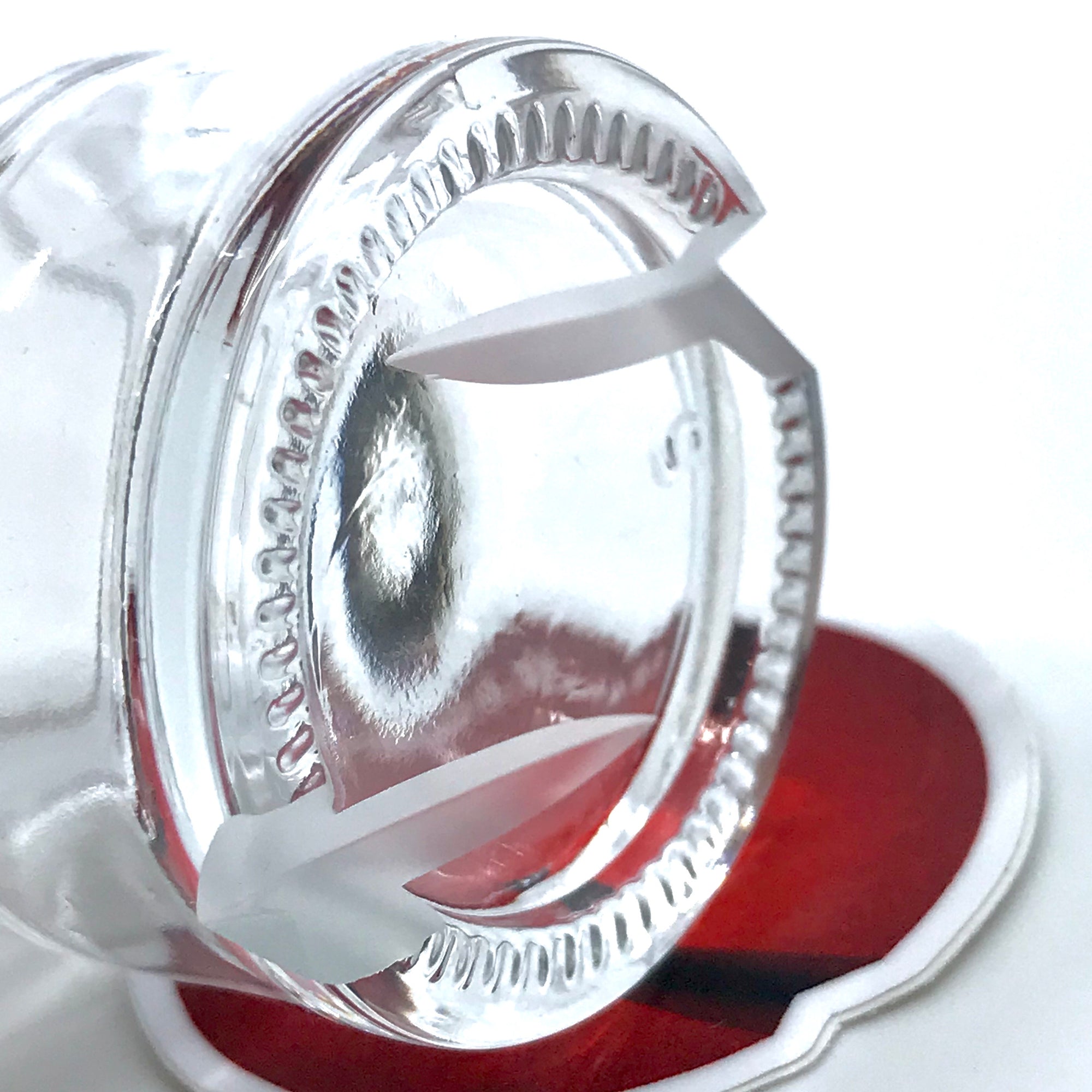 Str8 Glass Clear Spinner Carb Cap Terp Jar (Tall Version)
