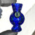 Hoyer Glass Spinner Cap with Milli Image and Matching Milli Terp Pearl (Blue Dichro) show variant 