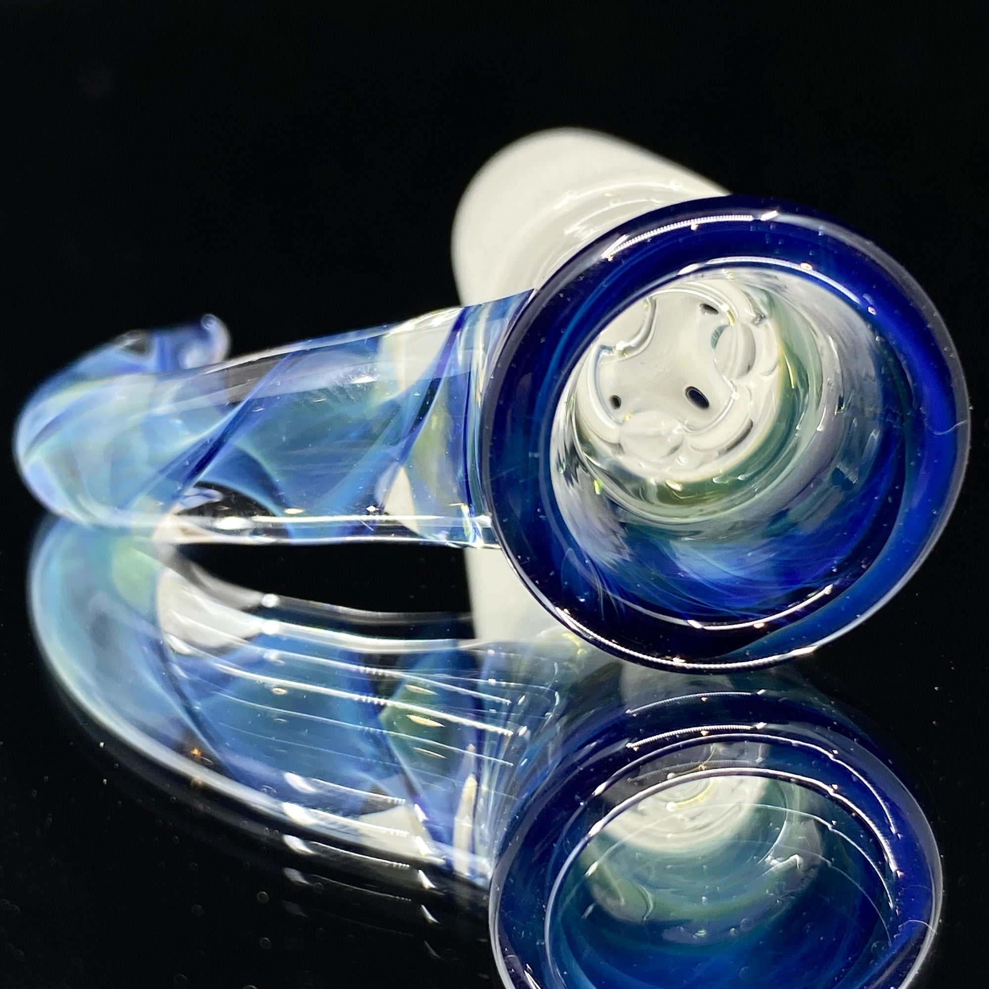 DC Glass Arts Spiral Horn Handle 14mm 3-Hole Slide
