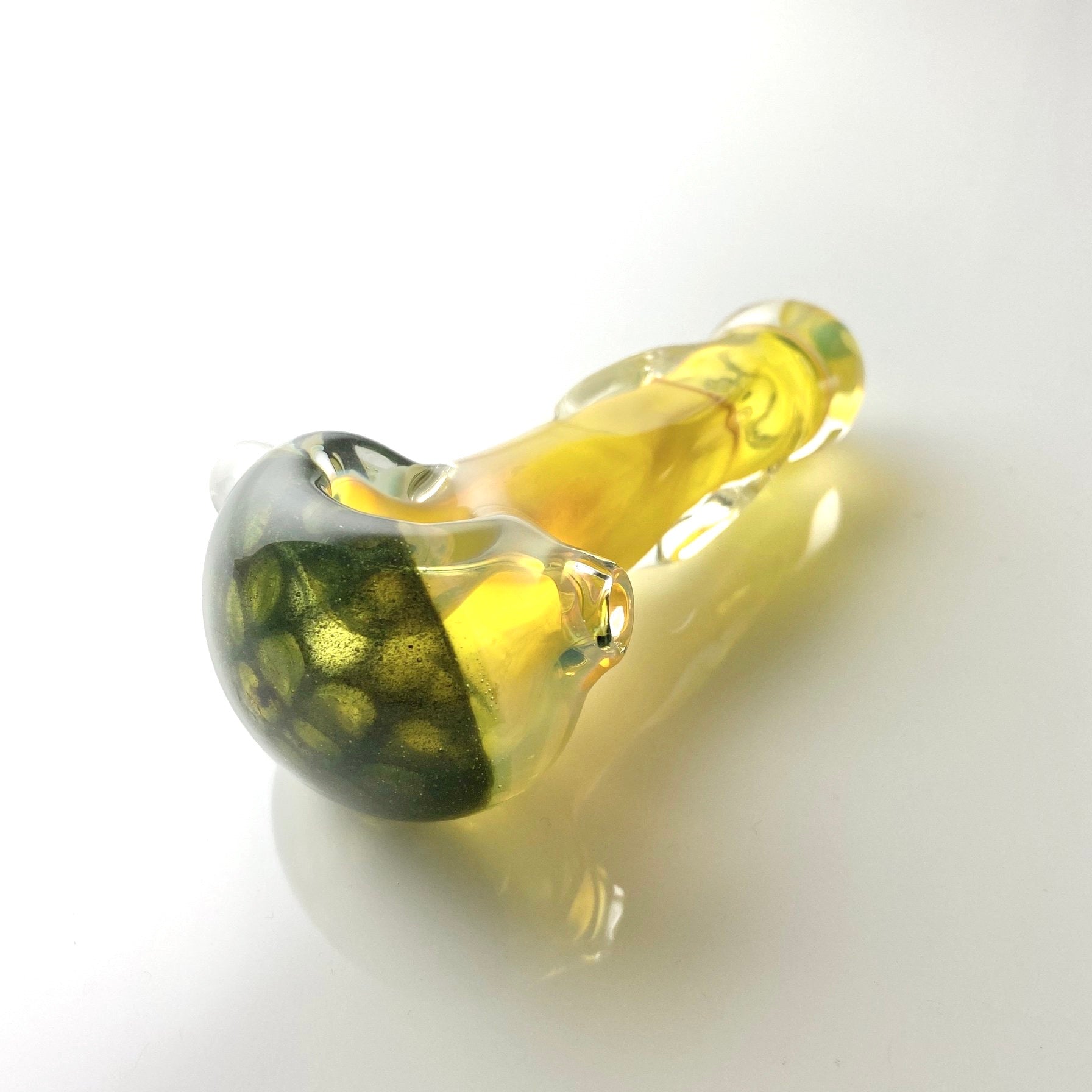 Nelson Glassworks Honeycomb Cap Fume Spoon (Green) show variant