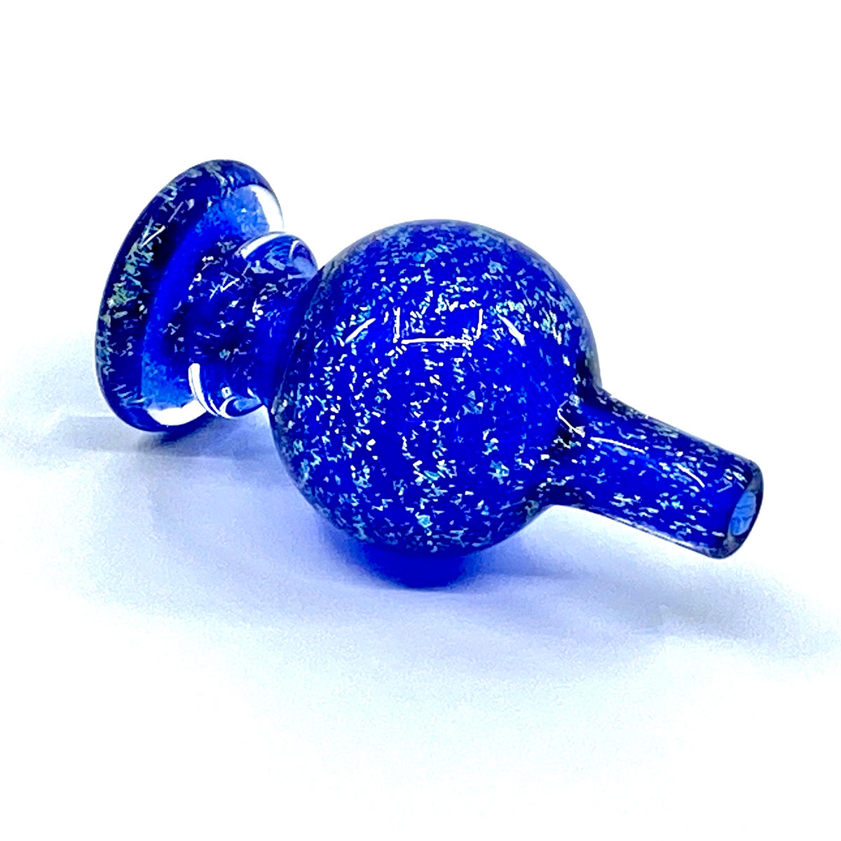 Justin Freeman Glass Dichro Bubble Cap (Blue) show variants