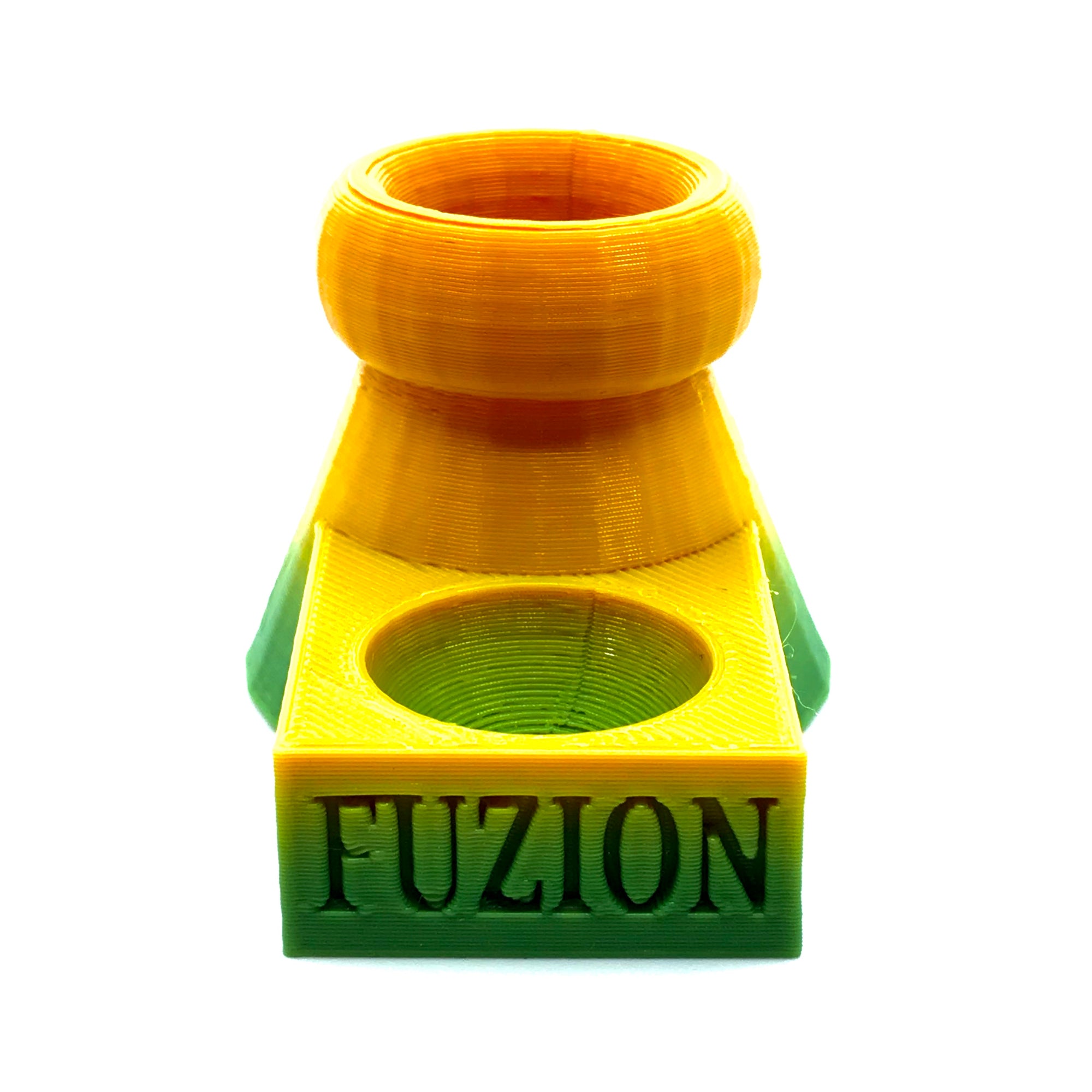 FUZION 3D Printed Bubble Cap and Terp Pearl Stand (Lemon Lime UV Reactive) show variants