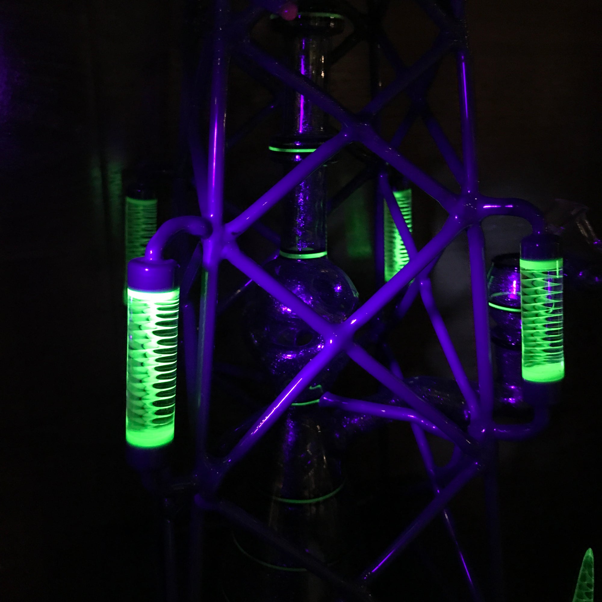 Windmill Fab Egg Water Pipe with Honey Bucket (Green Stardust/illuminati UV)