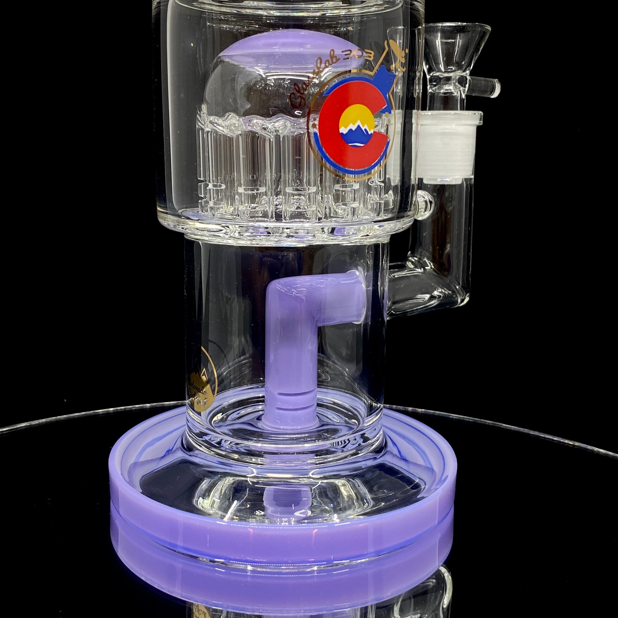 GlassLab 303 Straight Fixed with Colored Showerhead to 12 Arm Tree