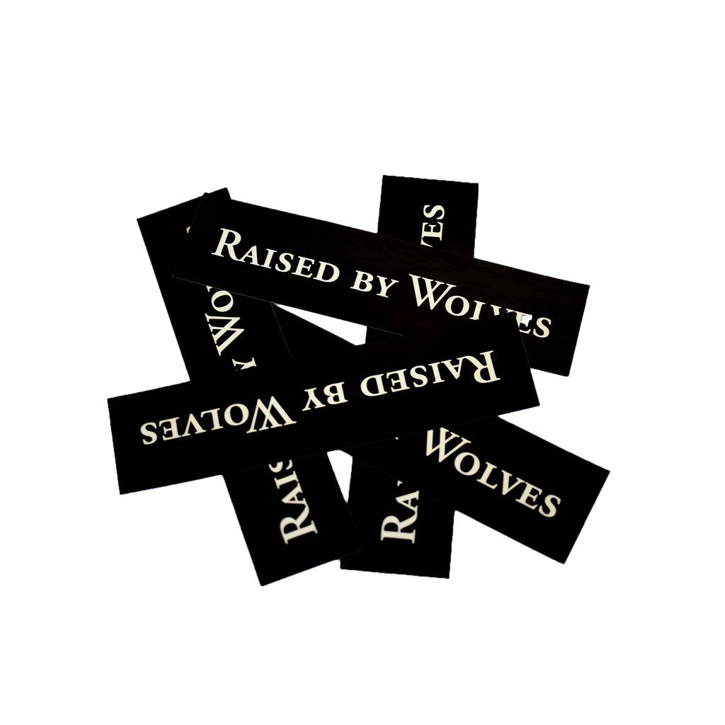 Pack of 5 RBW Logotype Stickers (Black)