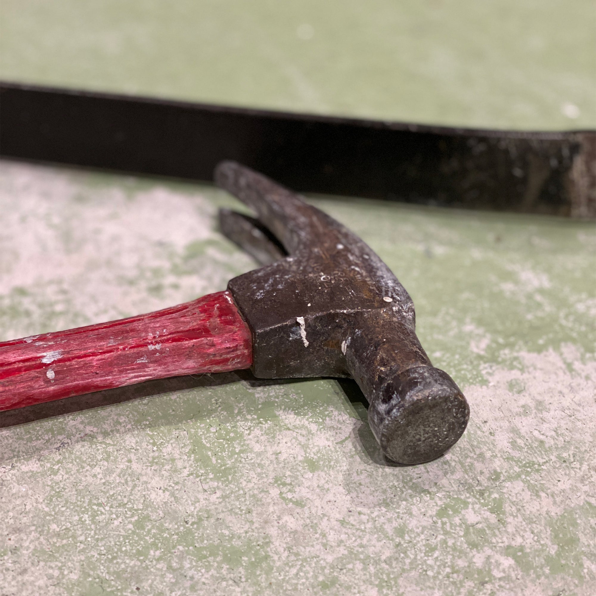 Hammer and Pry Bar on the floor Photo 