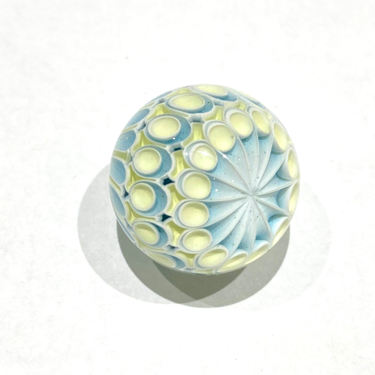 Dot Stack Carb Cap Marble #2 by Olour Glass