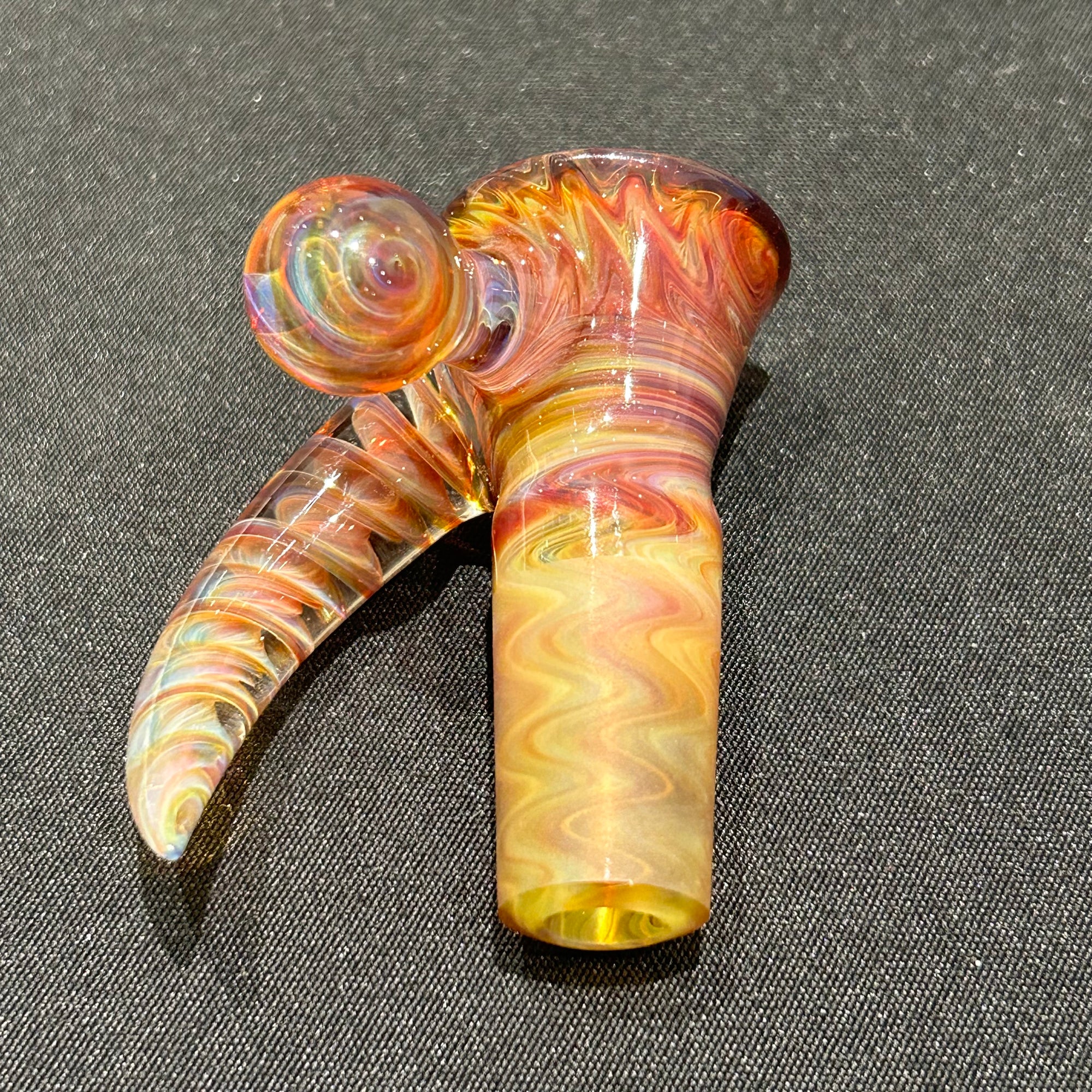 Chase Adams Purple 4 Hole Slide with Horn and Marble (18mm)