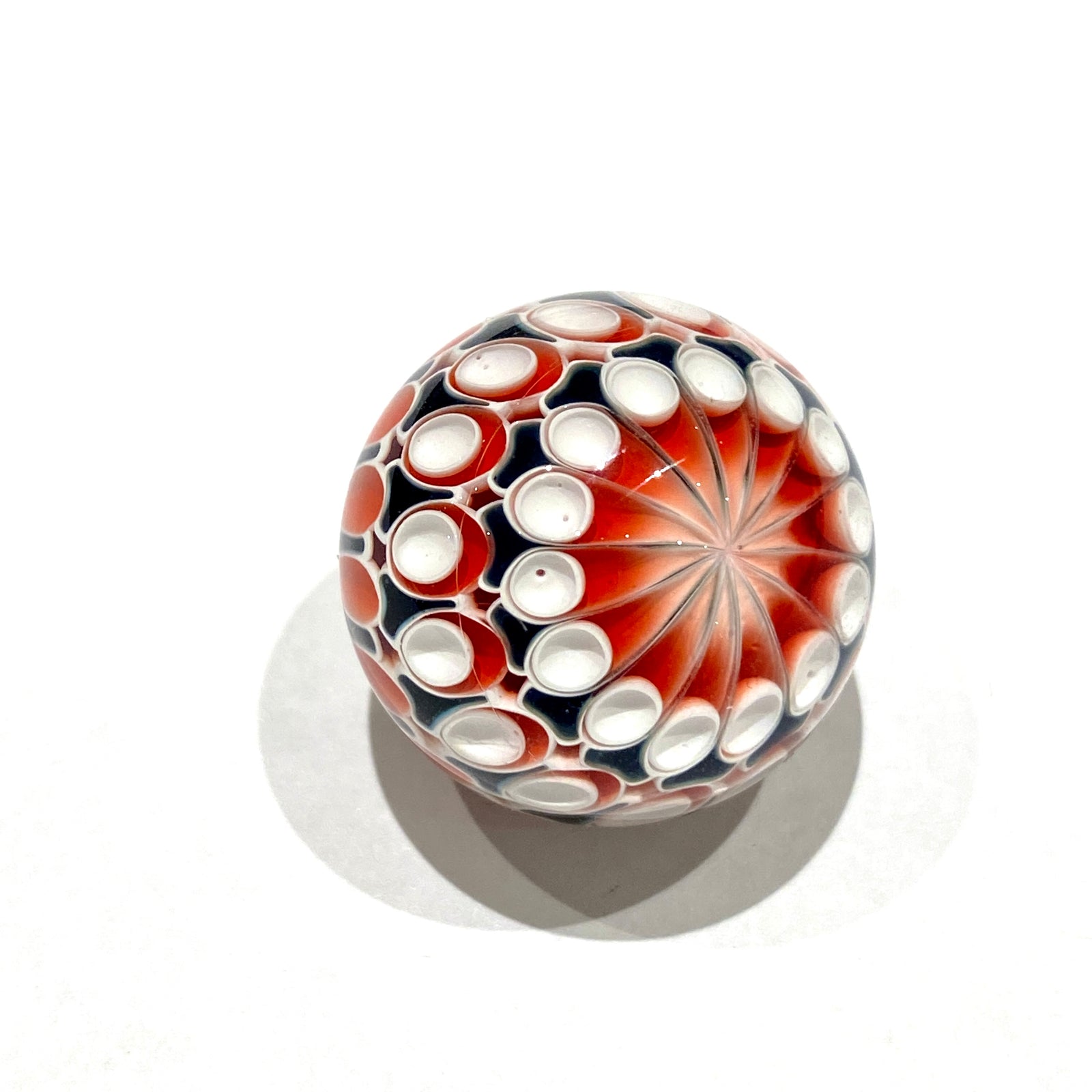 Dot Stack Carb Cap Marble #3 by Olour Glass