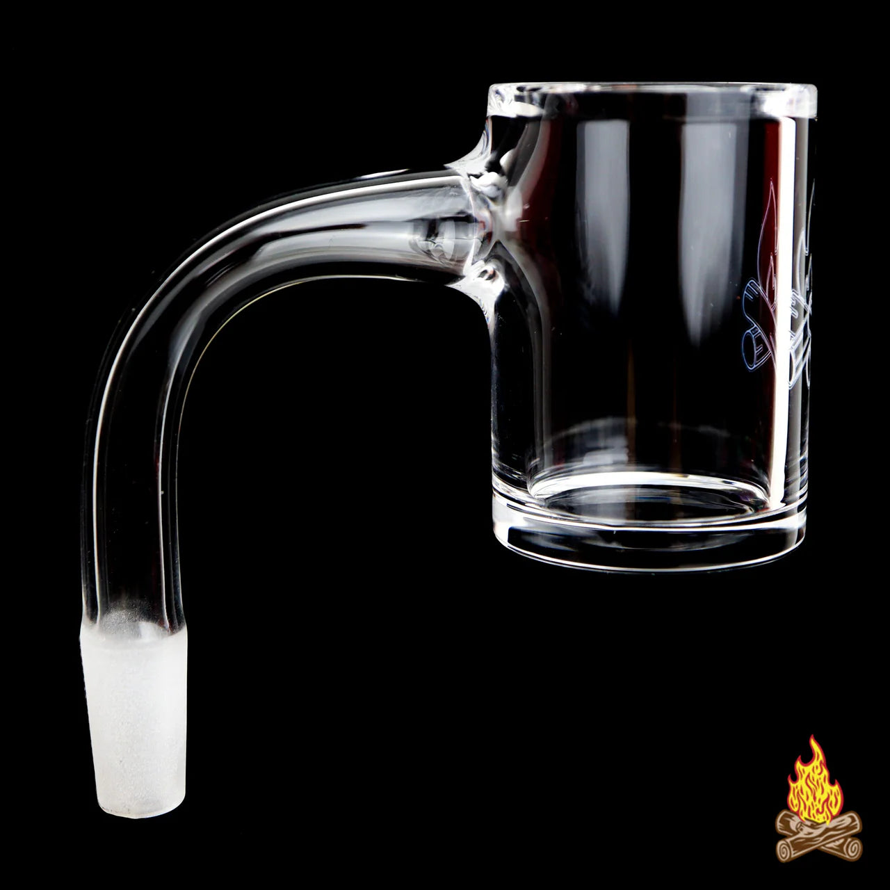 Campfire Quartz 30mm Beveled Edge Banger (14mm/Male/90 Degree)