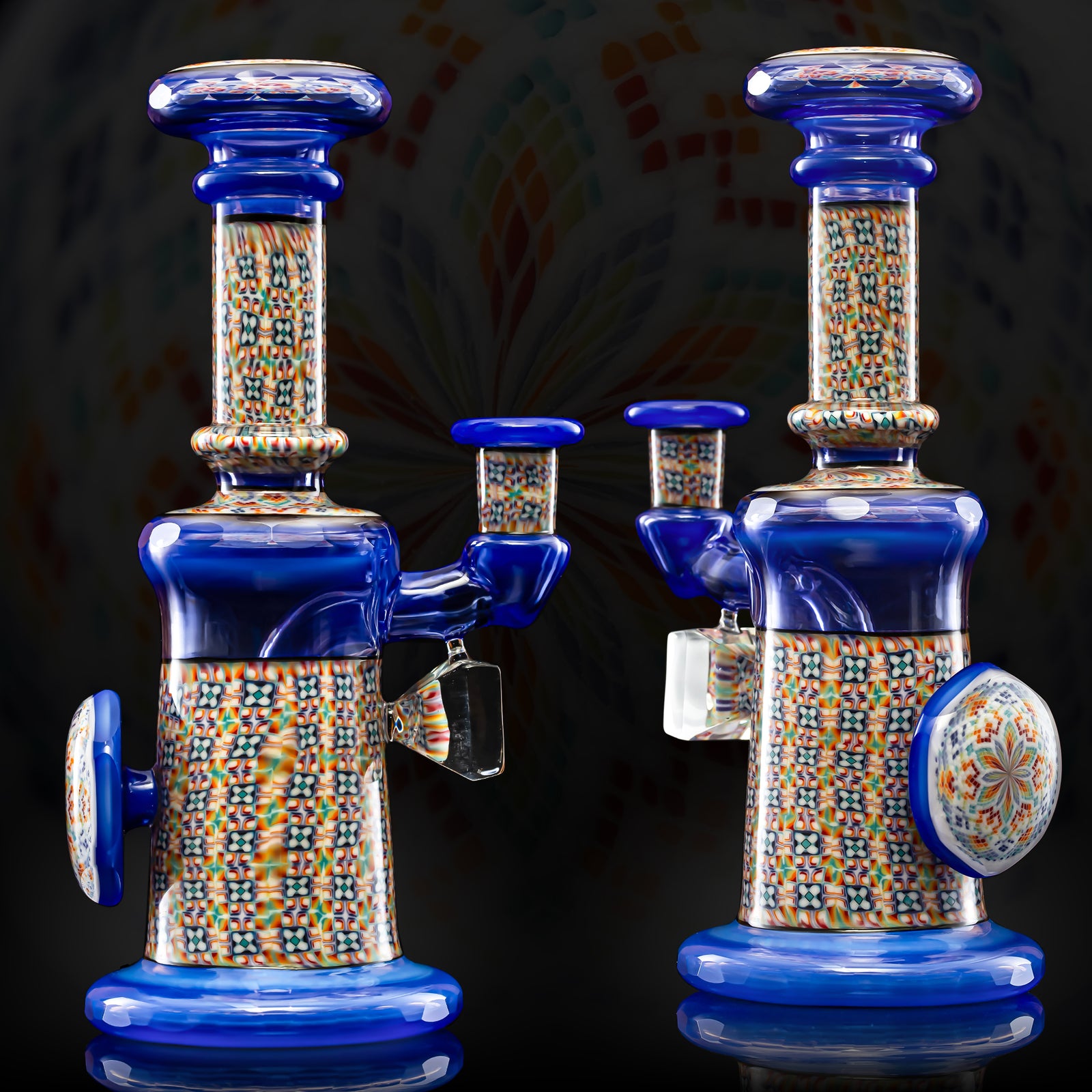 Sam Alderson Coldworked Murrini and Fillacello Mini Tube