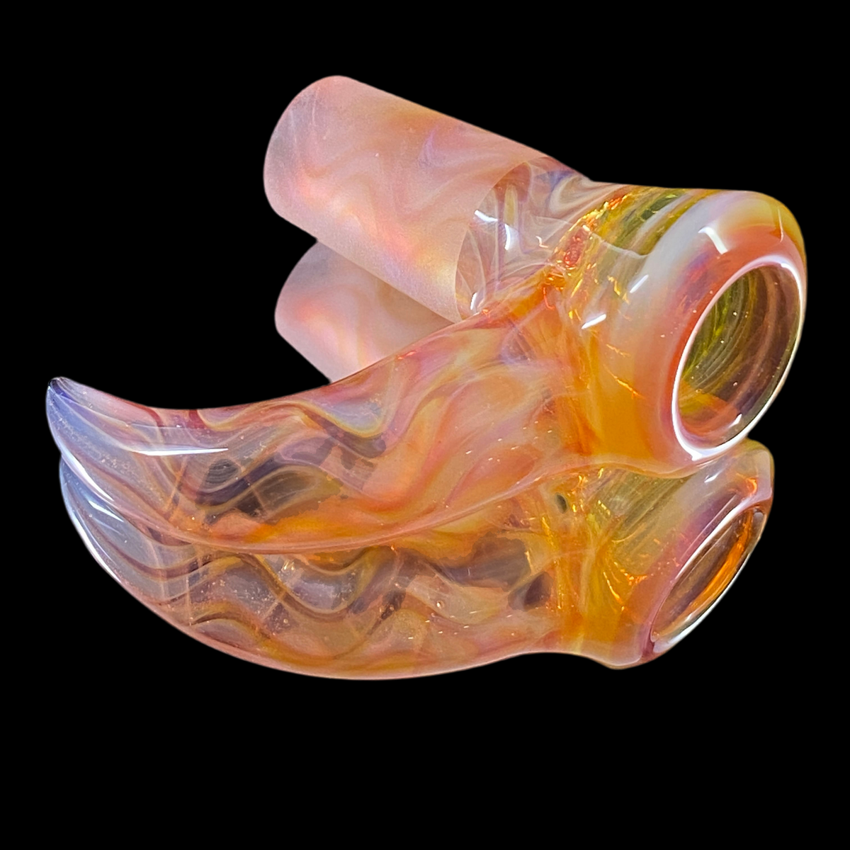 Chase Adams Swirl/Telemagenta Honeycomb 4 Hole Slide with Horn (18mm)